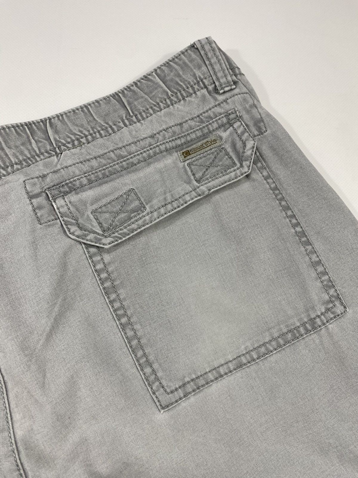 Vintage Vintage 90s Cargo Stonewashed Grey Work Low Rise Pants Size US 38 / EU 54 - 15 Thumbnail