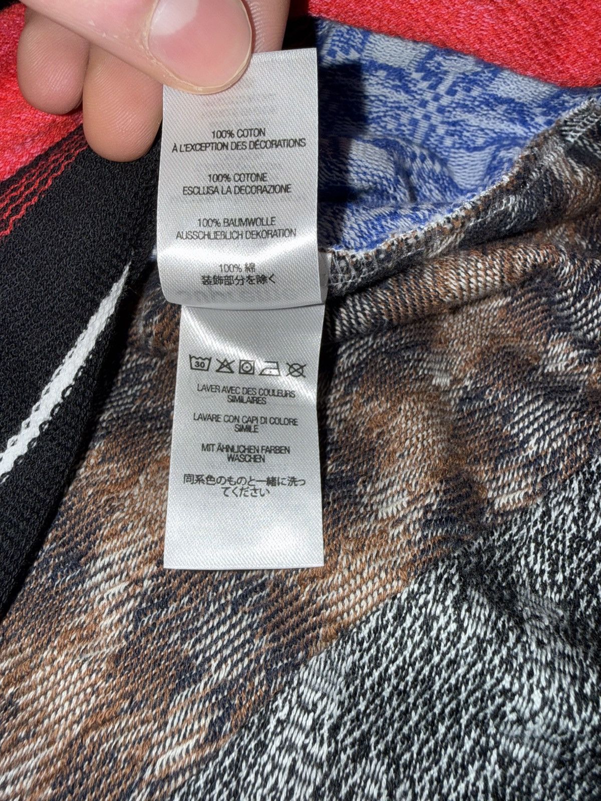 Supreme Supreme Patchwork Jacquard L/S Top Size US L / EU 52-54 / 3 - 6 Thumbnail