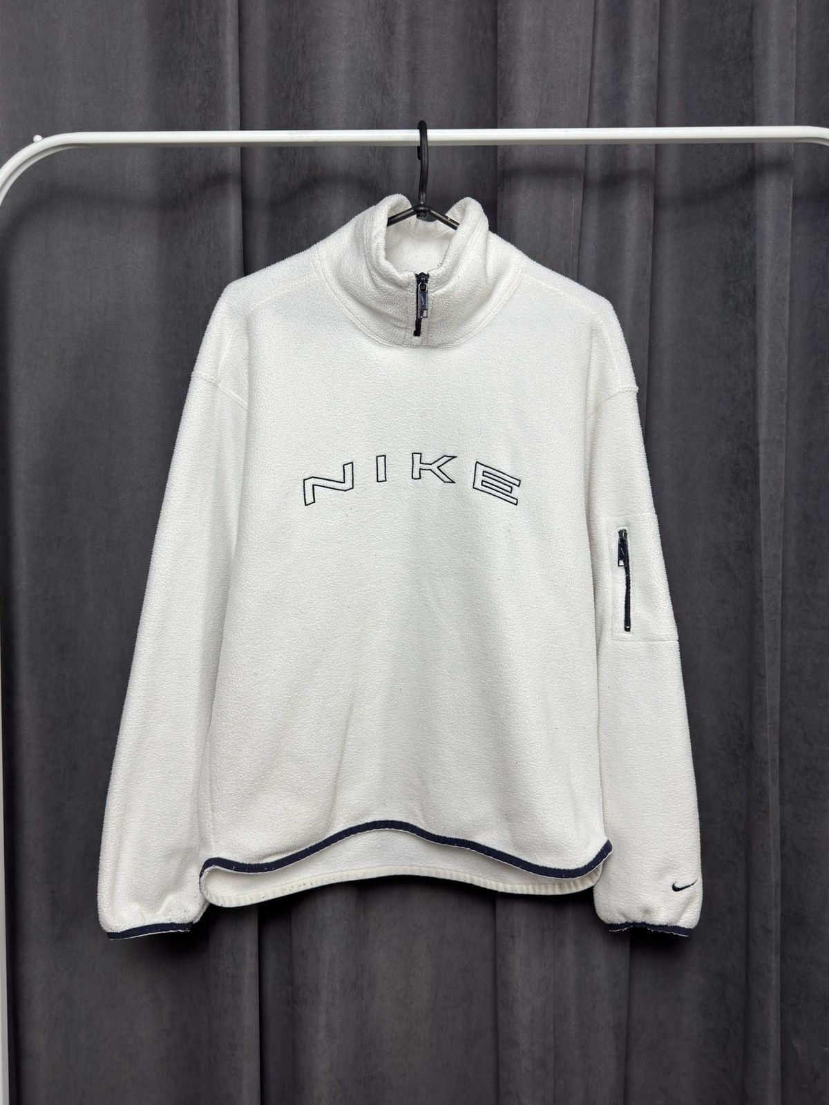 Nike × Vintage Vintage Nike fleece hoodie 90s rare Size US S / EU 44-46 / 1 - 1 Thumbnail