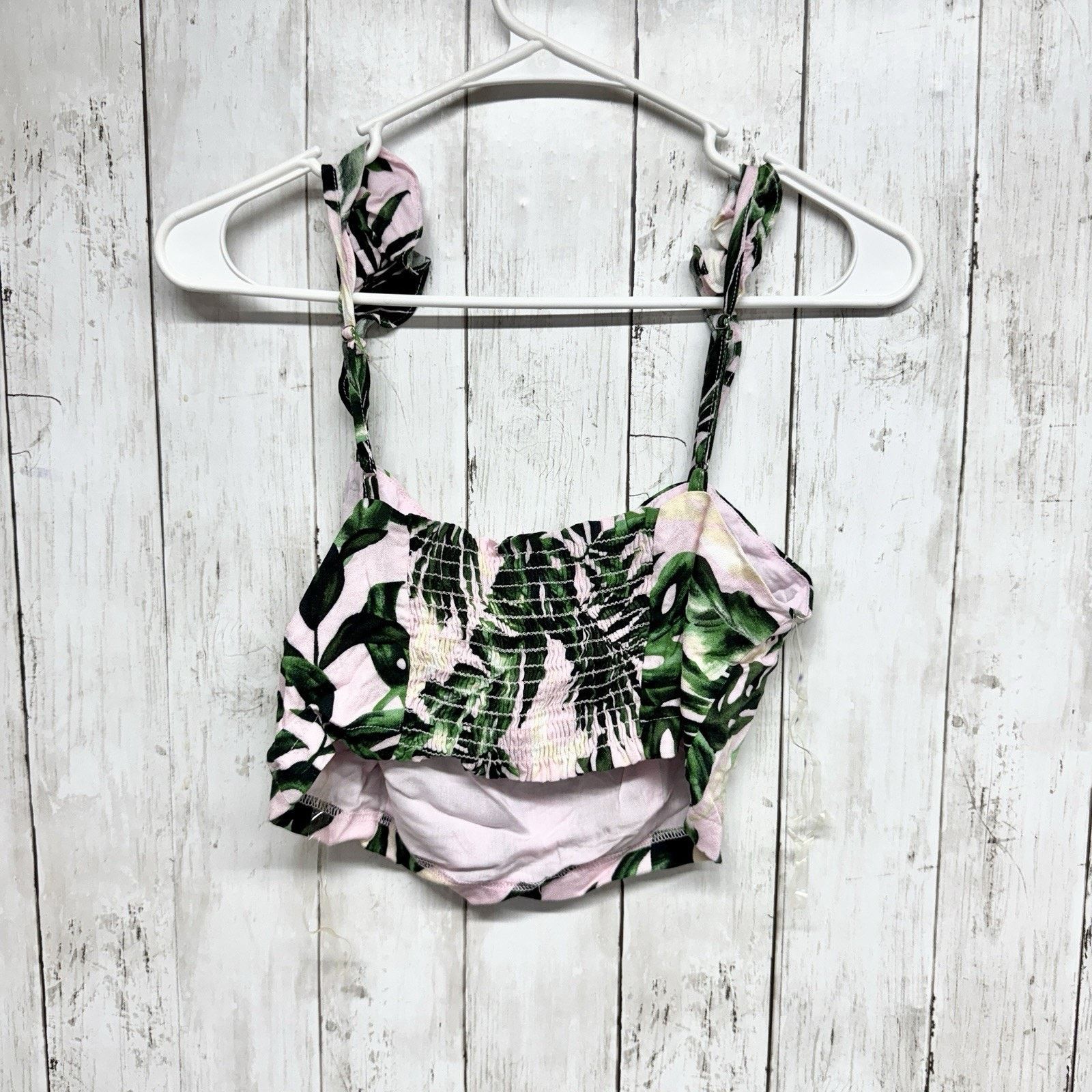 Other New Lush Top Size Small Palm Pattern Flutter Strap Crop Tank Size S / US 4 / IT 40 - 5 Thumbnail
