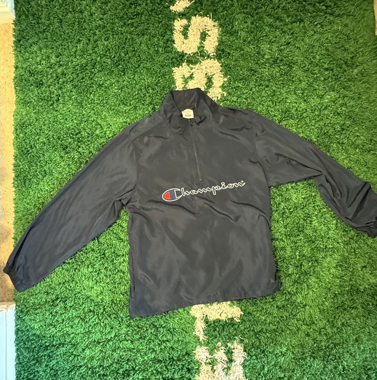 Champion Supreme Supreme x Champion half zip pullover Grailed