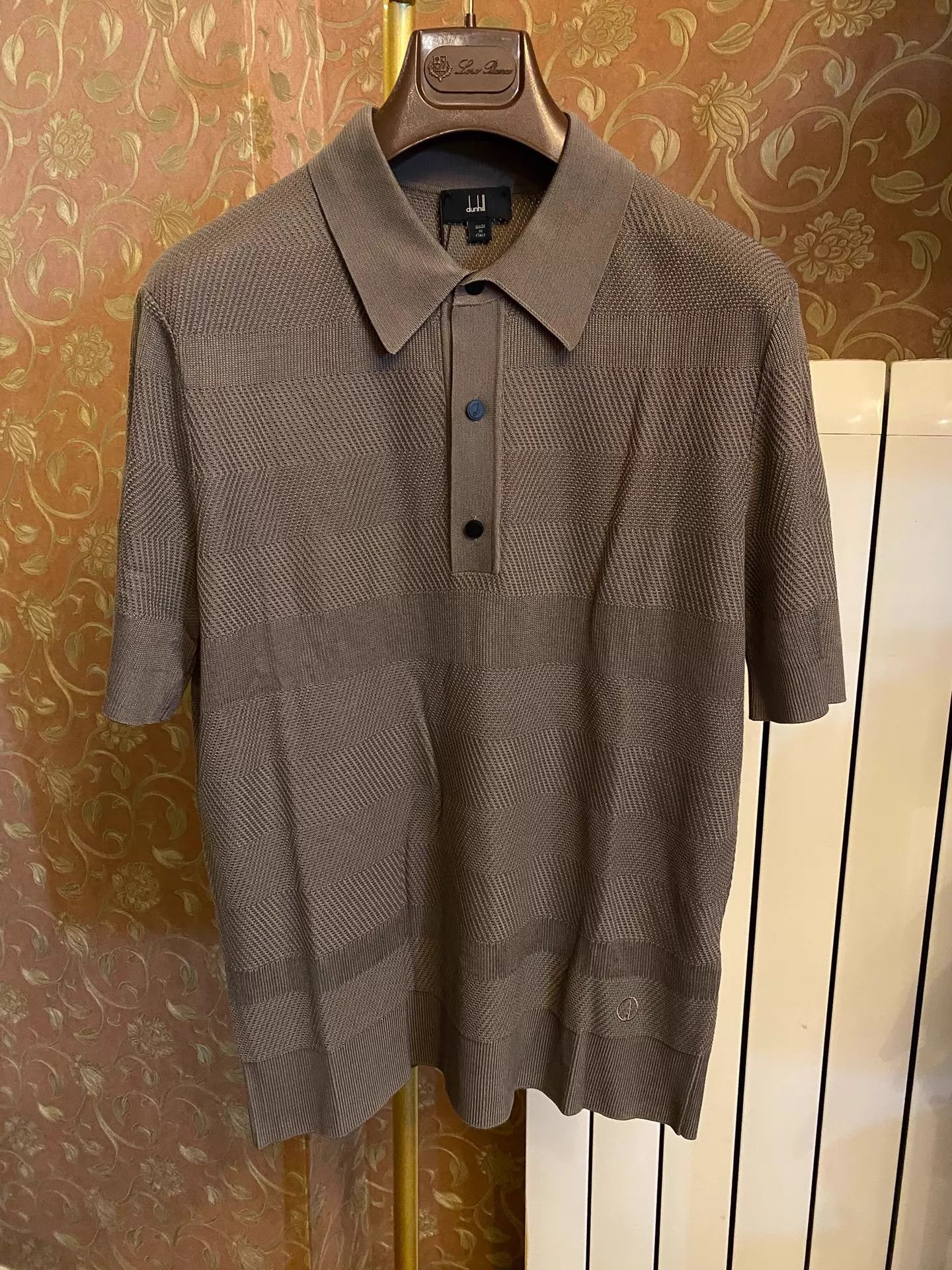Alfred Dunhill Dunhill 100% Heavy Silk Italian SS Polo BNWT Size US M / EU 48-50 / 2 - 1 Thumbnail