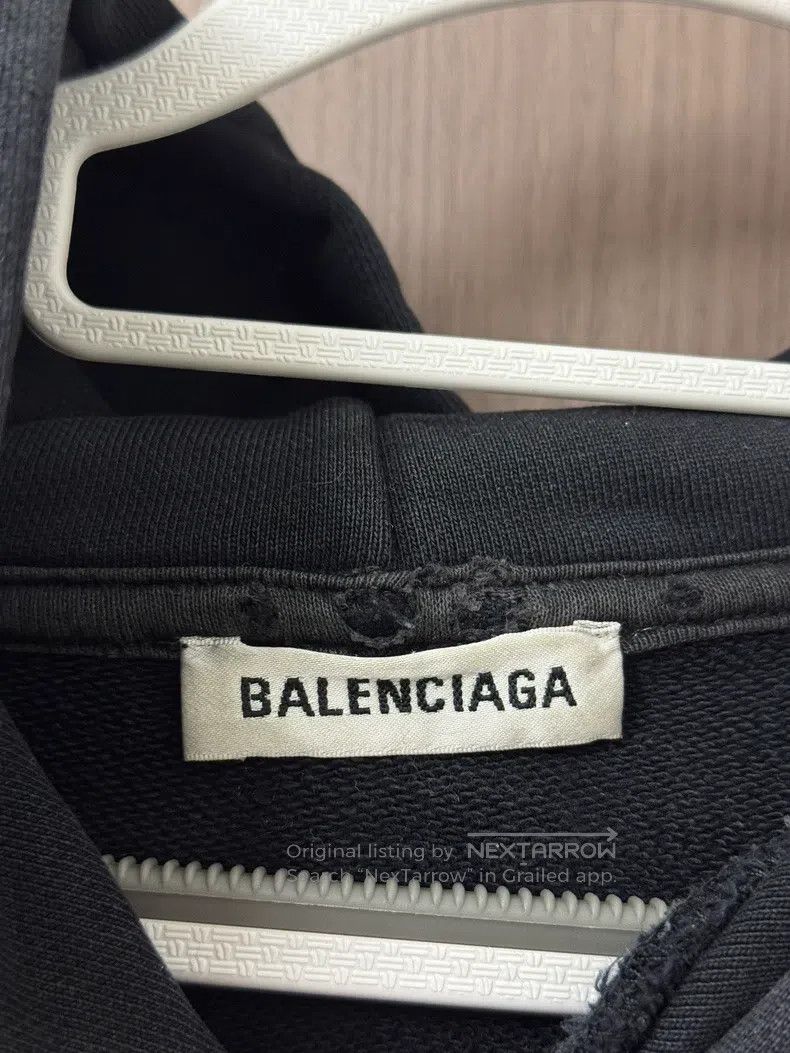 Balenciaga Balenciaga Hooded Sweatshirt Size US XL / EU 56 / 4 - 3 Thumbnail