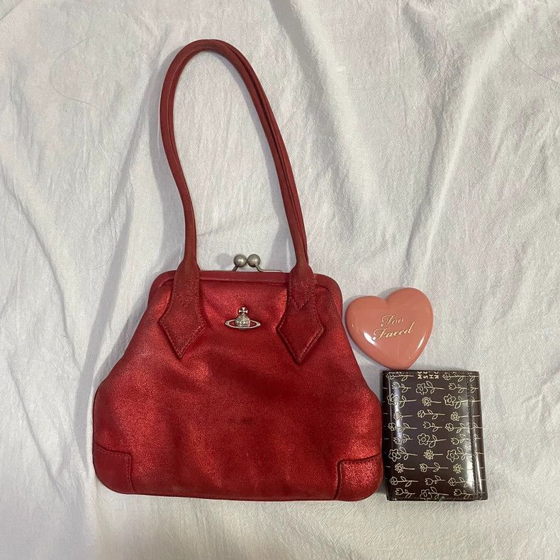 Vivienne Westwood Vivienne Westwood size os Golden red handbag with red handl Size ONE SIZE - 2 Thumbnail