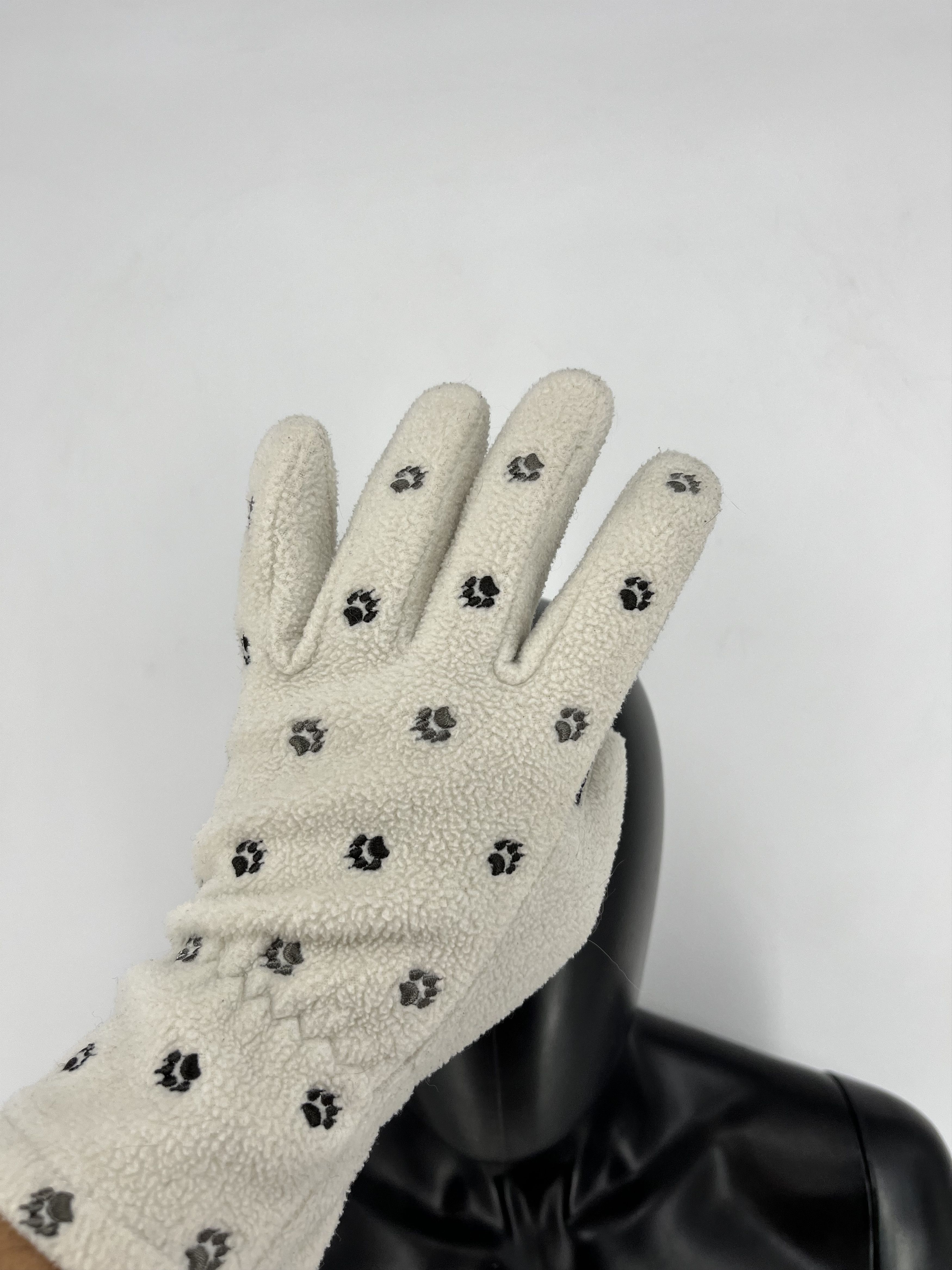 Jack Wolfskin Vintage Y2K Jack Wolfskin Fleece Outdoor Gloves Size ONE SIZE - 4 Thumbnail