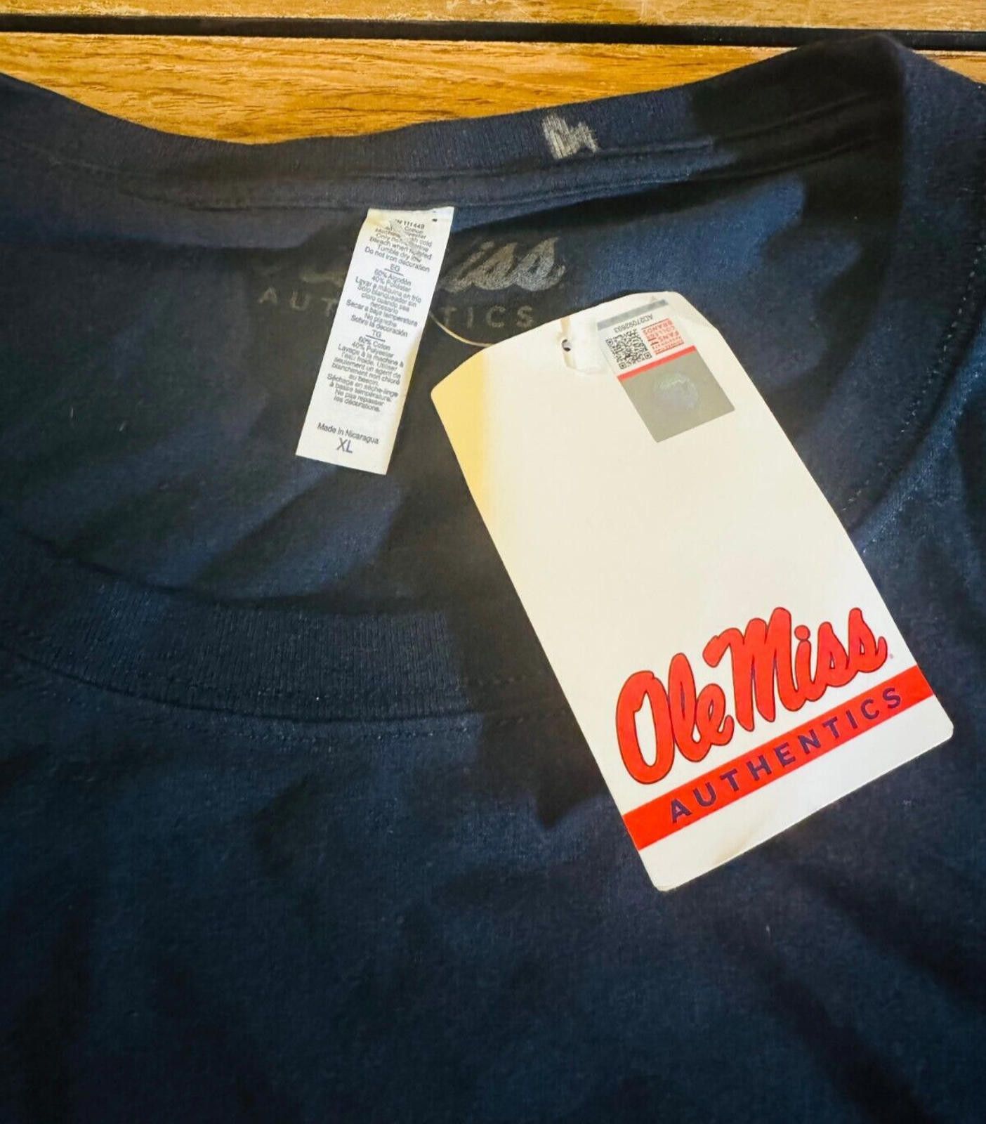 Other Ole Miss Rebels Baseball Blue T Shirt Womens XL Size XL / US 12-14 / IT 48-50 - 2 Thumbnail