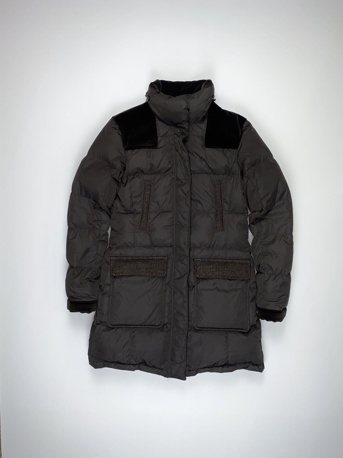 🚨 Etro vintage down jacket coat parka nylon brown woman’s 40