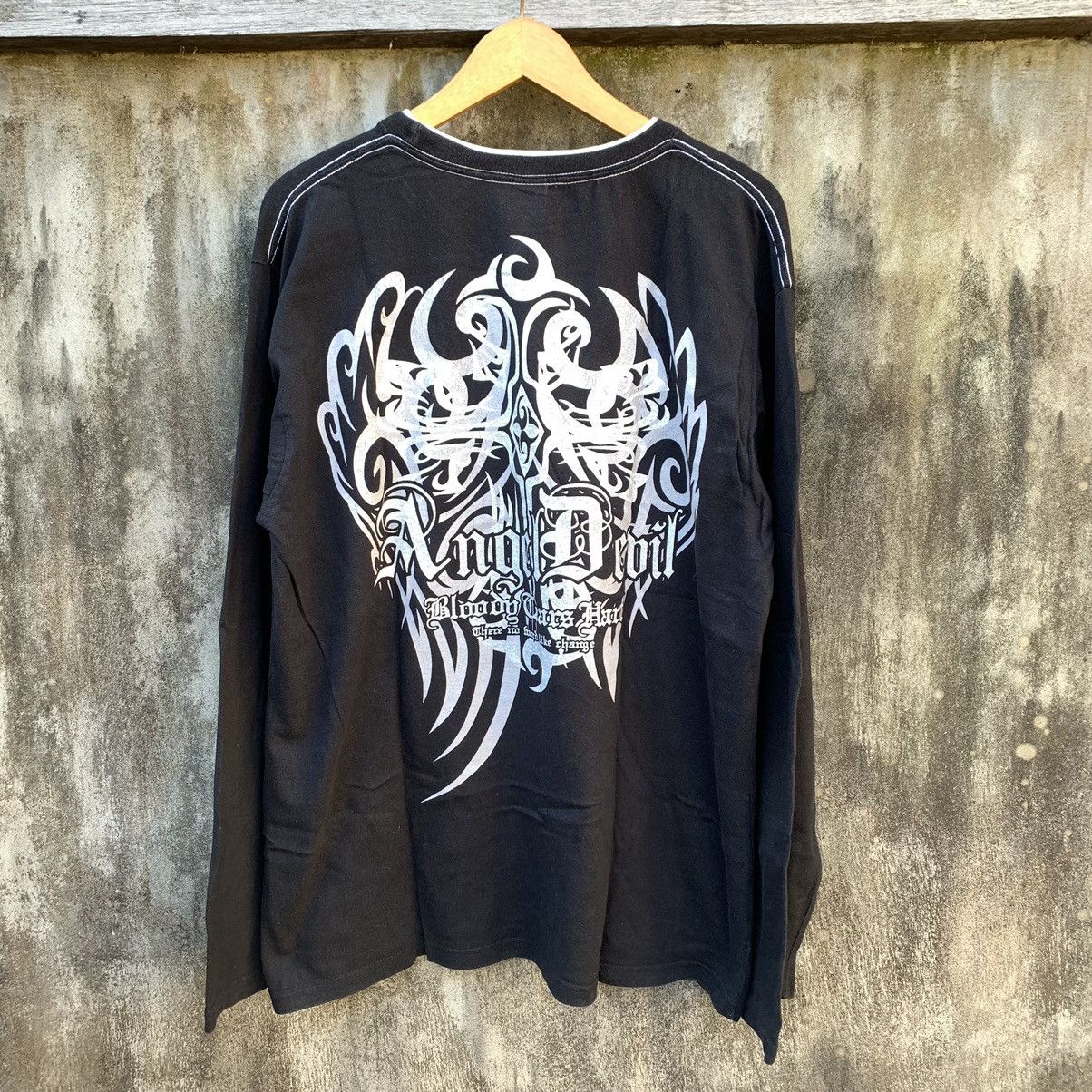 Le Grande Bleu (L.G.B.) JAPANESE TRIBAL GOTHIC POEM TVW LONGSLEEVE Size US XXL / EU 58 / 5 - 2 Thumbnail