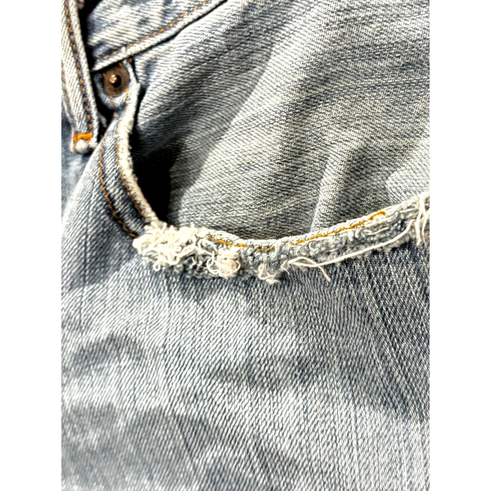 Wrangler WRANGLER Vintage Women's Cut-off Denim Shorts Sz 33 Size 33" - 5 Thumbnail