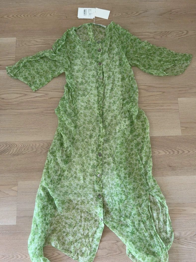 Acne Studios Acne Studios size:36 Green floral print dress Size M / US 6-8 / IT 42-44 - 1 Thumbnail