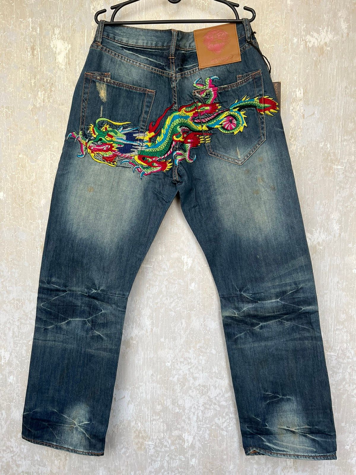 Pre-owned Christian Audigier X Ed Hardy Vintage Ed Hardy Jeans By Christian Audigier Pants In Denim