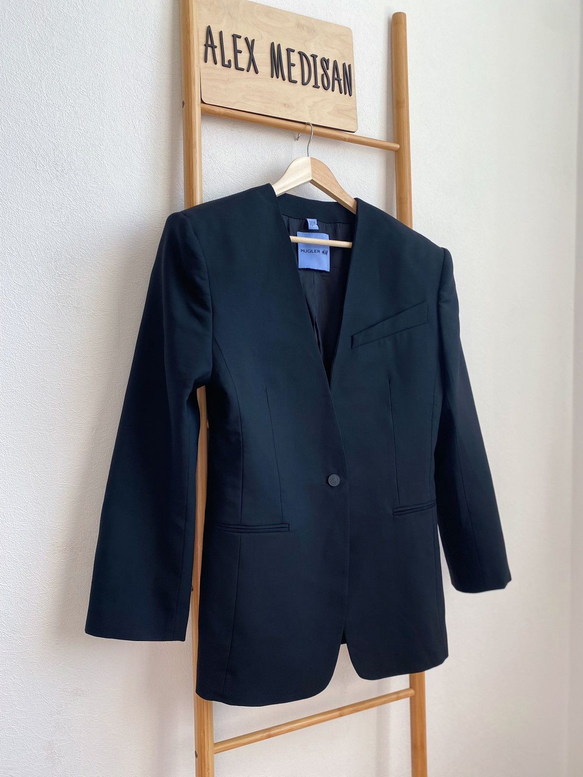 H&M × Mugler × Thierry Mugler Mugler x H&M Oversized Wool Blazer Size M / US 6-8 / IT 42-44 - 25 Thumbnail