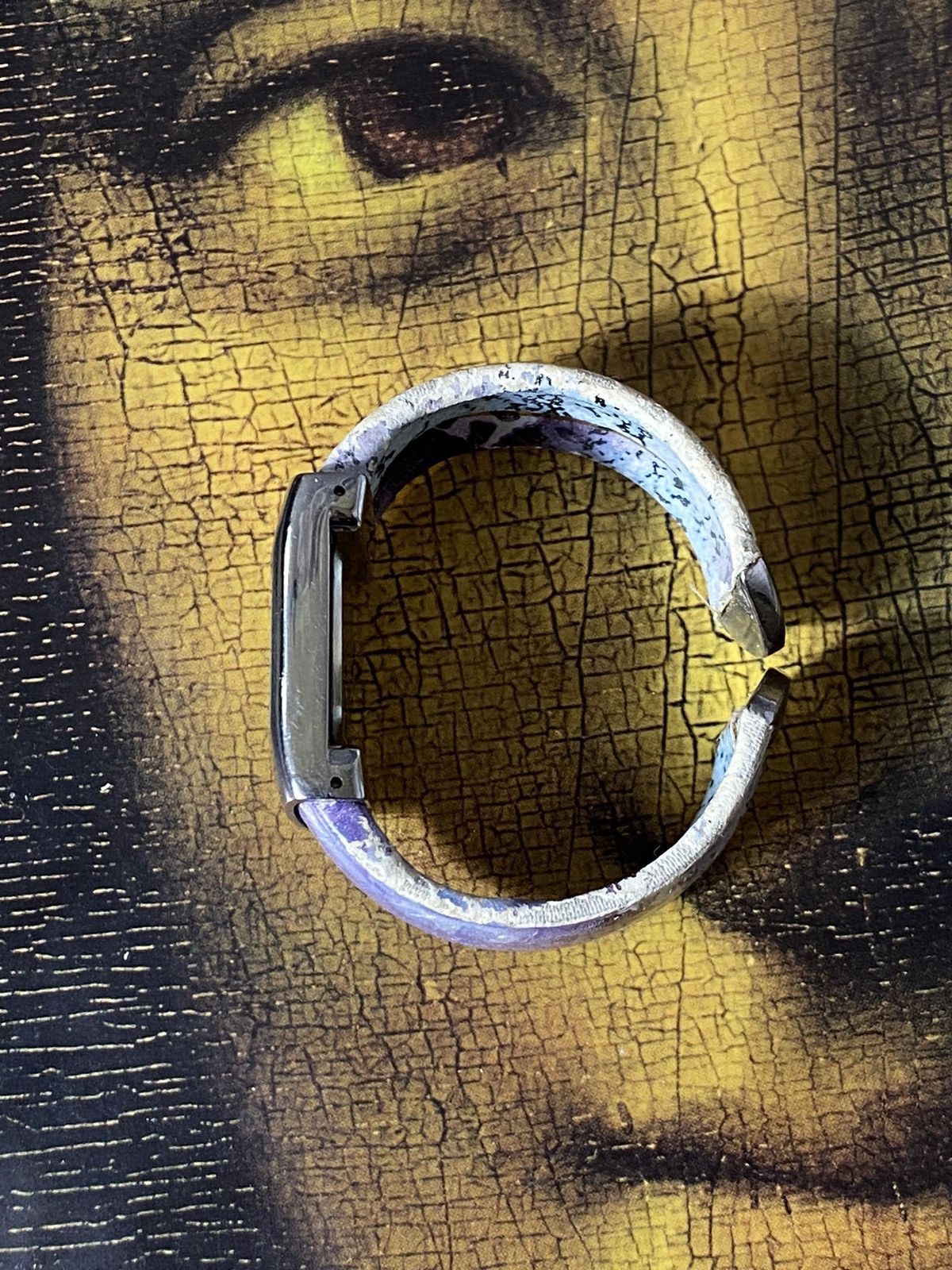 Japanese Brand × Jewelry × Vintage Art Watch Quartz Wide Bracelet Iridescent Size ONE SIZE - 7 Thumbnail