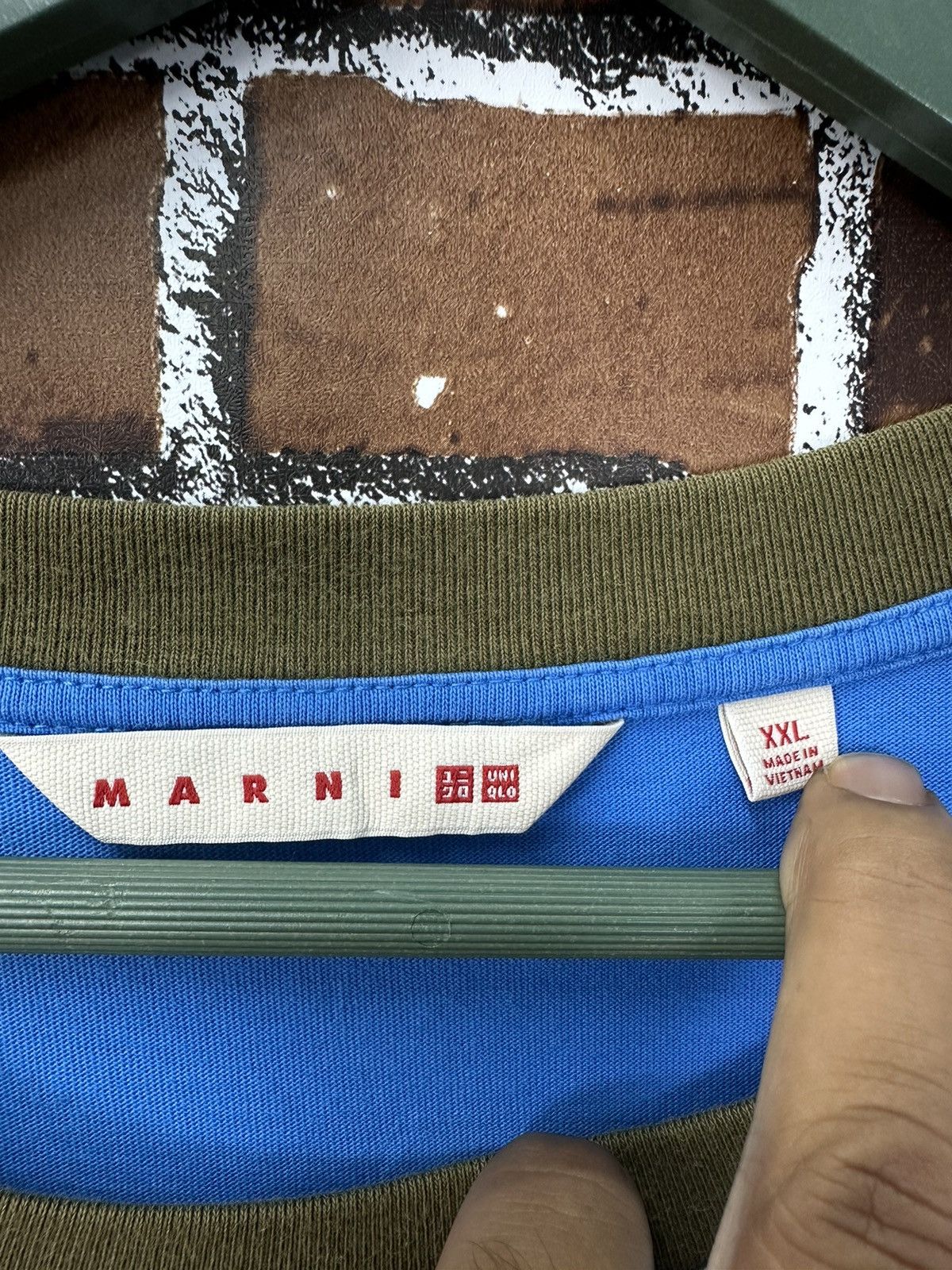 Marni Marni Baggy Colorblock Tshirt A926 Size US XXL / EU 58 / 5 - 7 Thumbnail