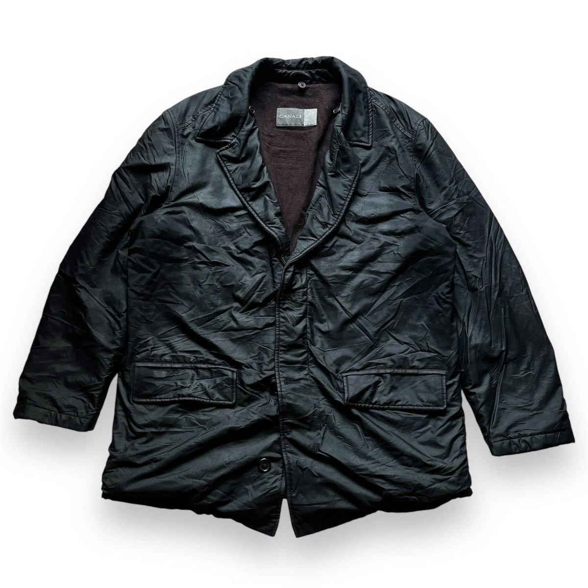 Canali Canali Double Layer Wax Jacket Made In Italy Size US L / EU 52-54 / 3 - 1 Thumbnail
