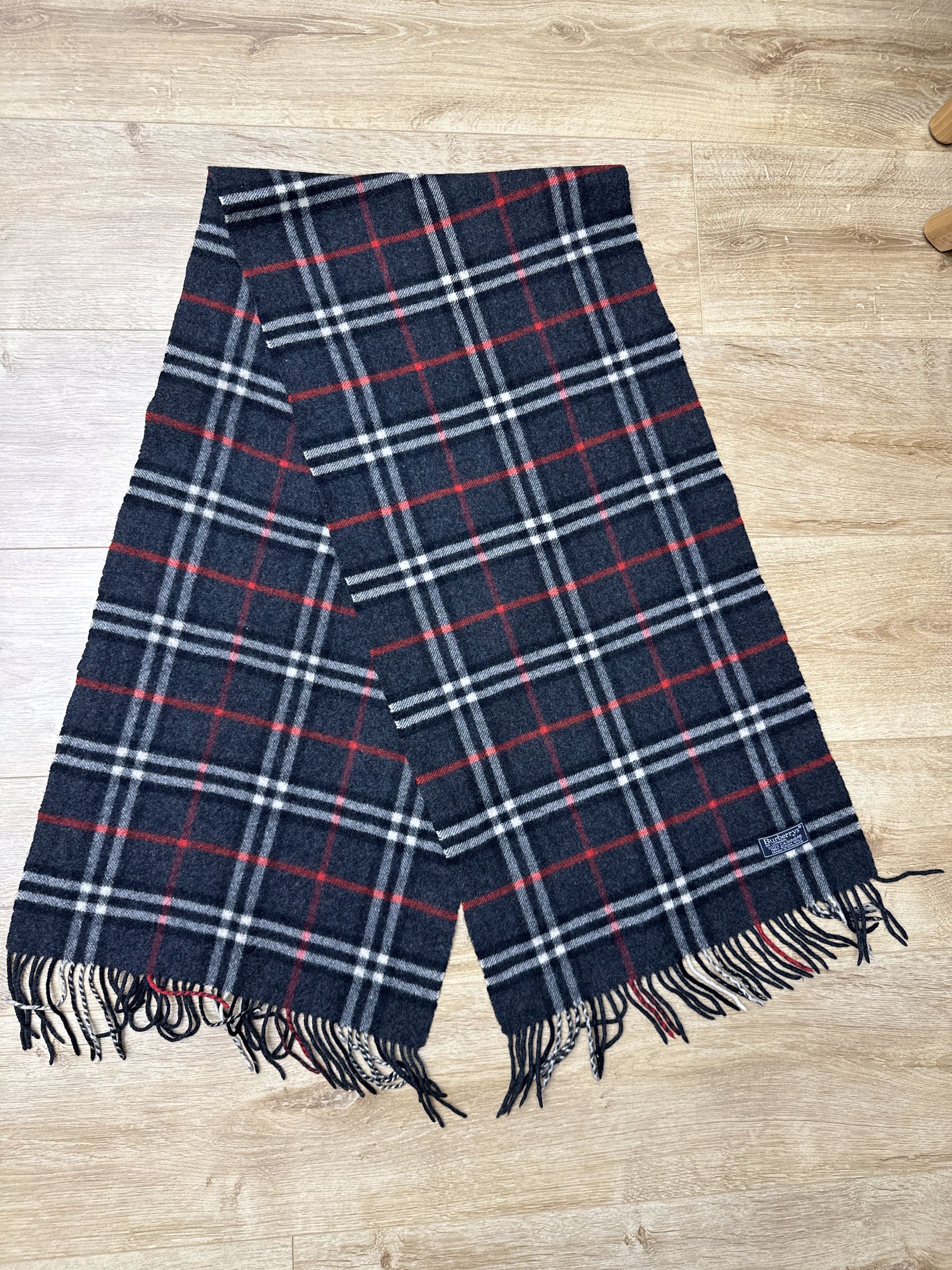 Burberry Archive Burberry Vintage 100% Cashmere Check Scarf 160 x 36 Size ONE SIZE - 7 Thumbnail