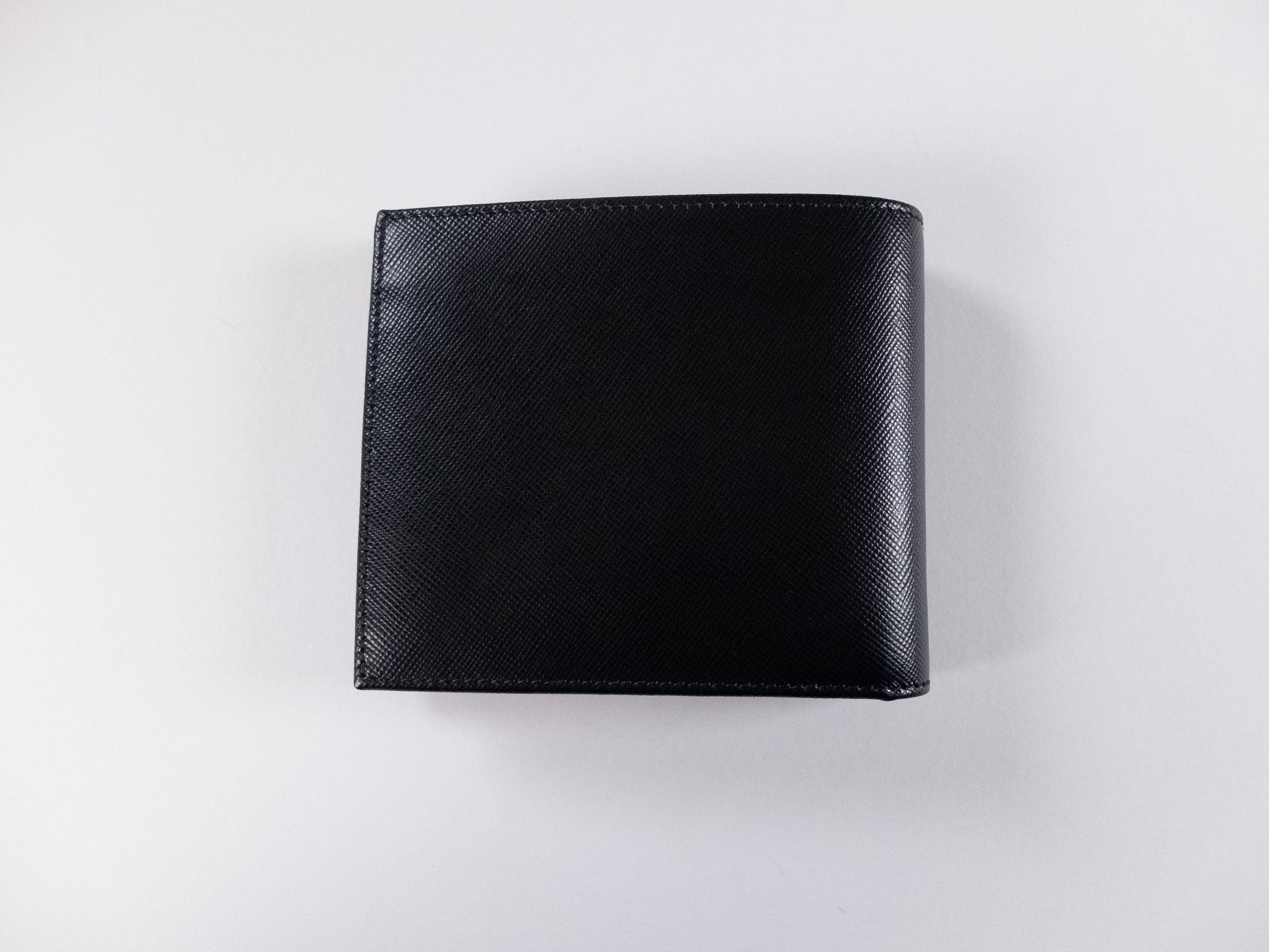 Kiton KITON Napoli black textured leather bifold wallet authentic Size ONE SIZE - 3 Thumbnail