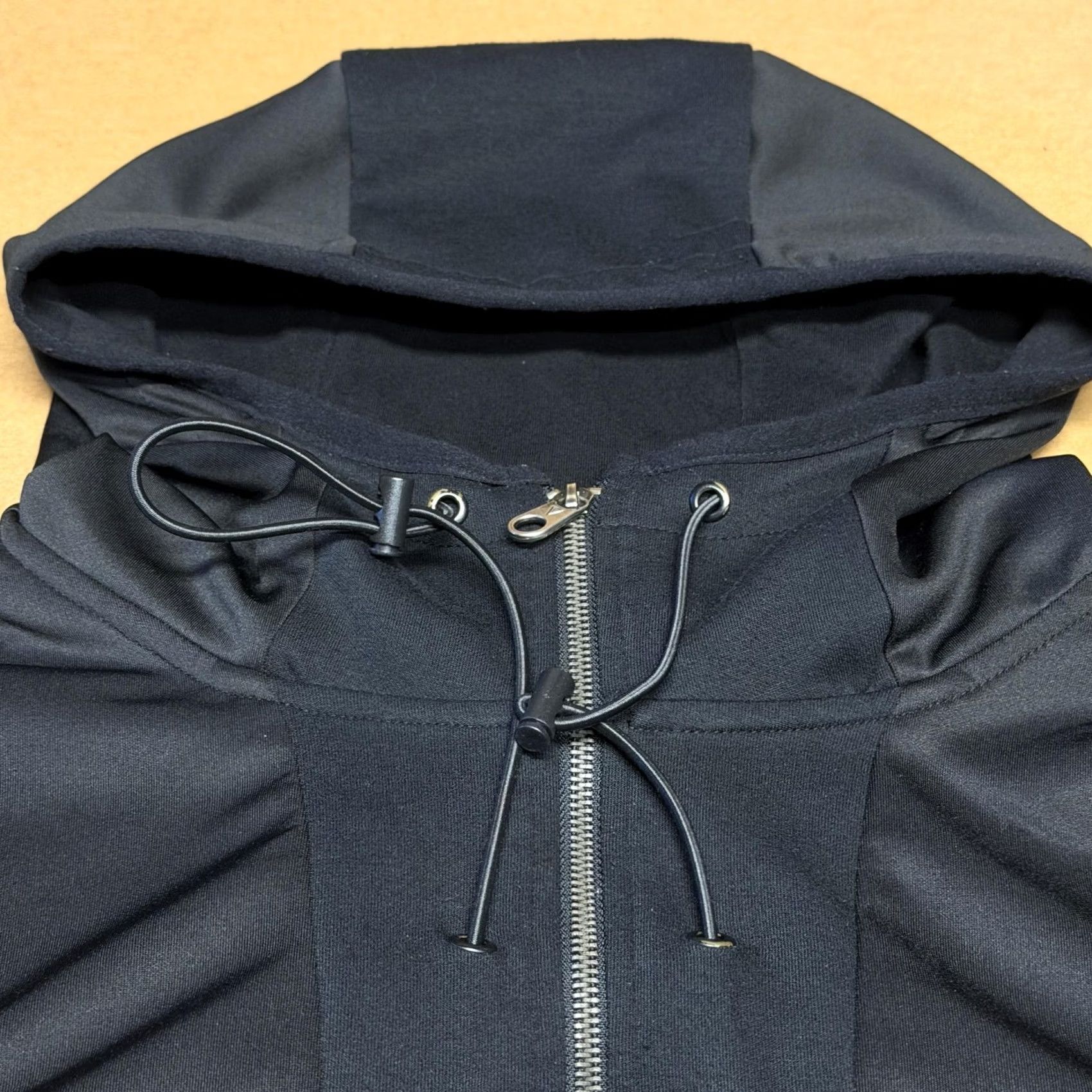 Logo 7 VIE+RICHE Hoodie Mens XL Black 1/4 Zip Pullover Front Pockets Logo Paris Zips Size US XL / EU 56 / 4 - 4 Thumbnail