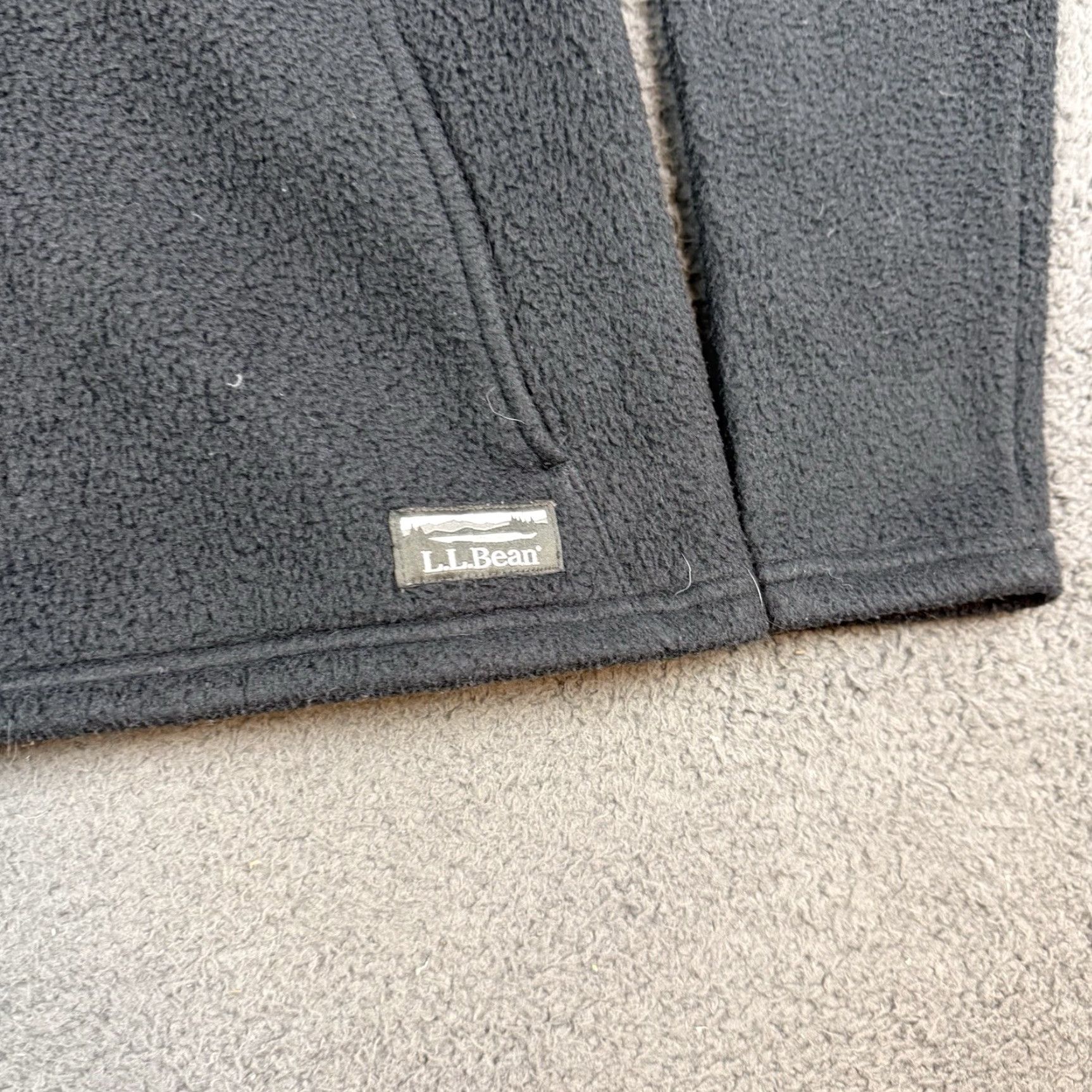 Vintage L.L. Bean Katahdin Fleece Jacket Womens Small Black Full Zip Mock Neck Polartec Size S / US 4 / IT 40 - 2 Thumbnail