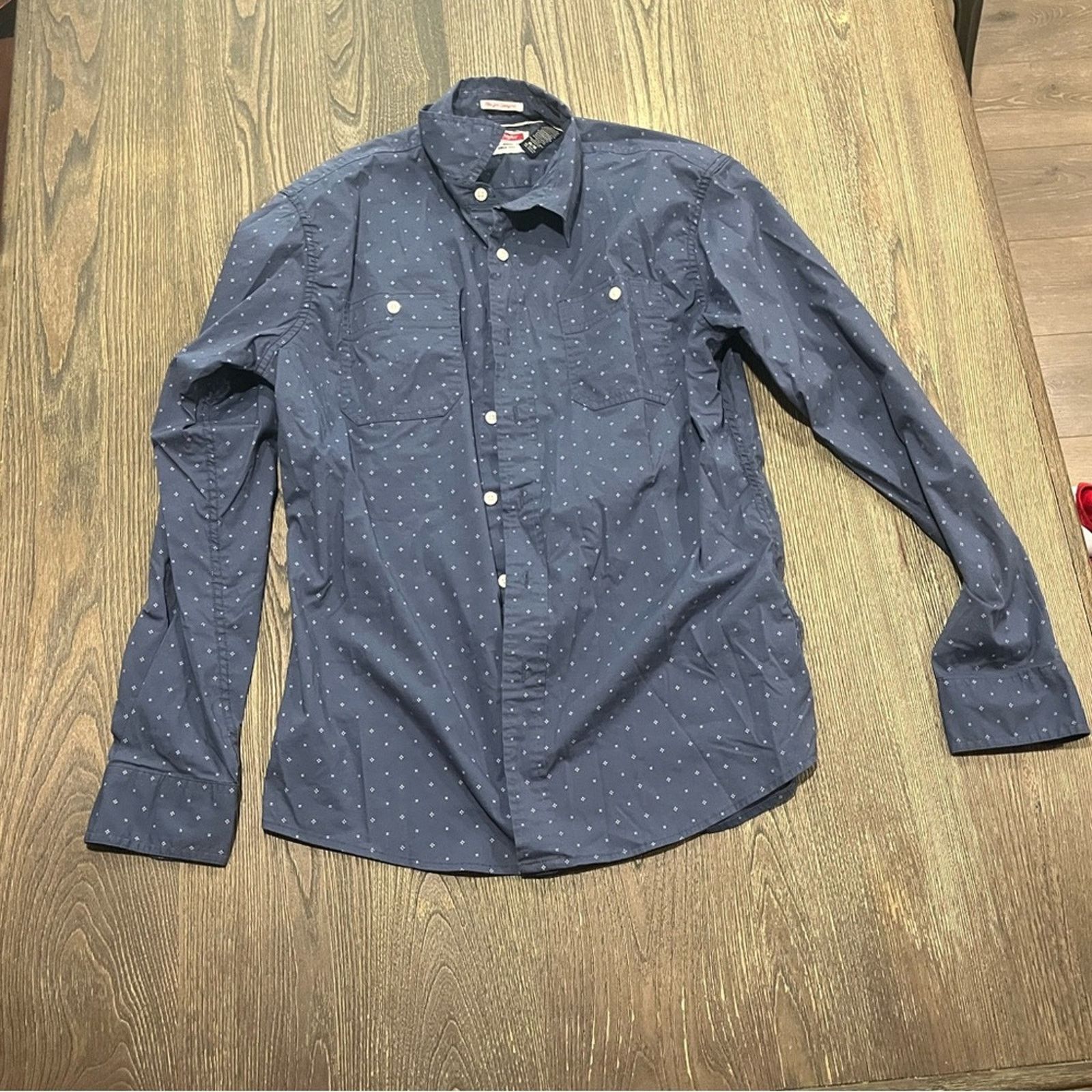 Wrangler Wrangler Vintage Button-Up Shirt Chest Pocket Blue Size M Size US M / EU 48-50 / 2 - 1 Thumbnail