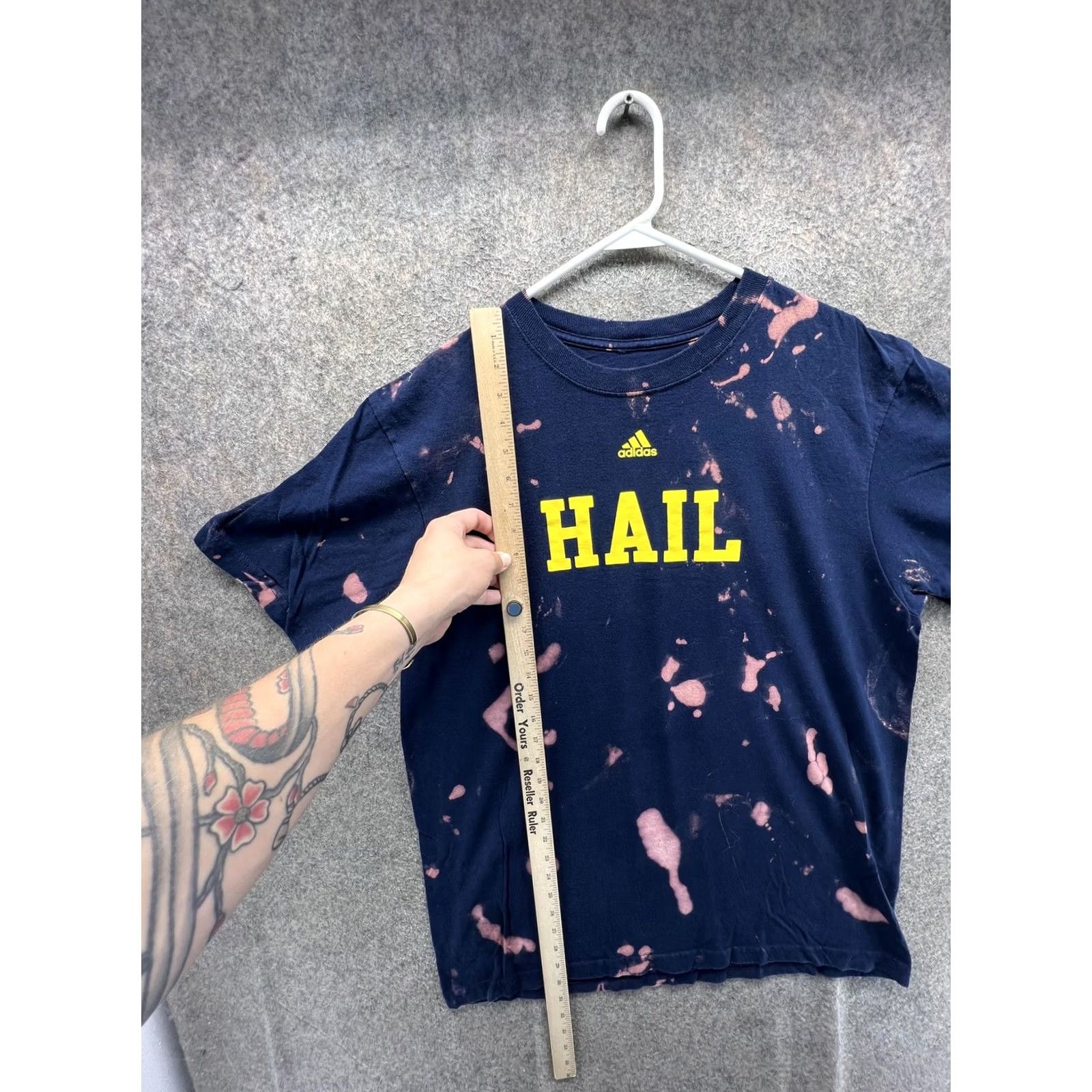 Adidas Adidas Shirt Mens XL Blue Hail Graphic Tee Bleach Dye Tagless Casual Sports Size US XL / EU 56 / 4 - 4 Thumbnail