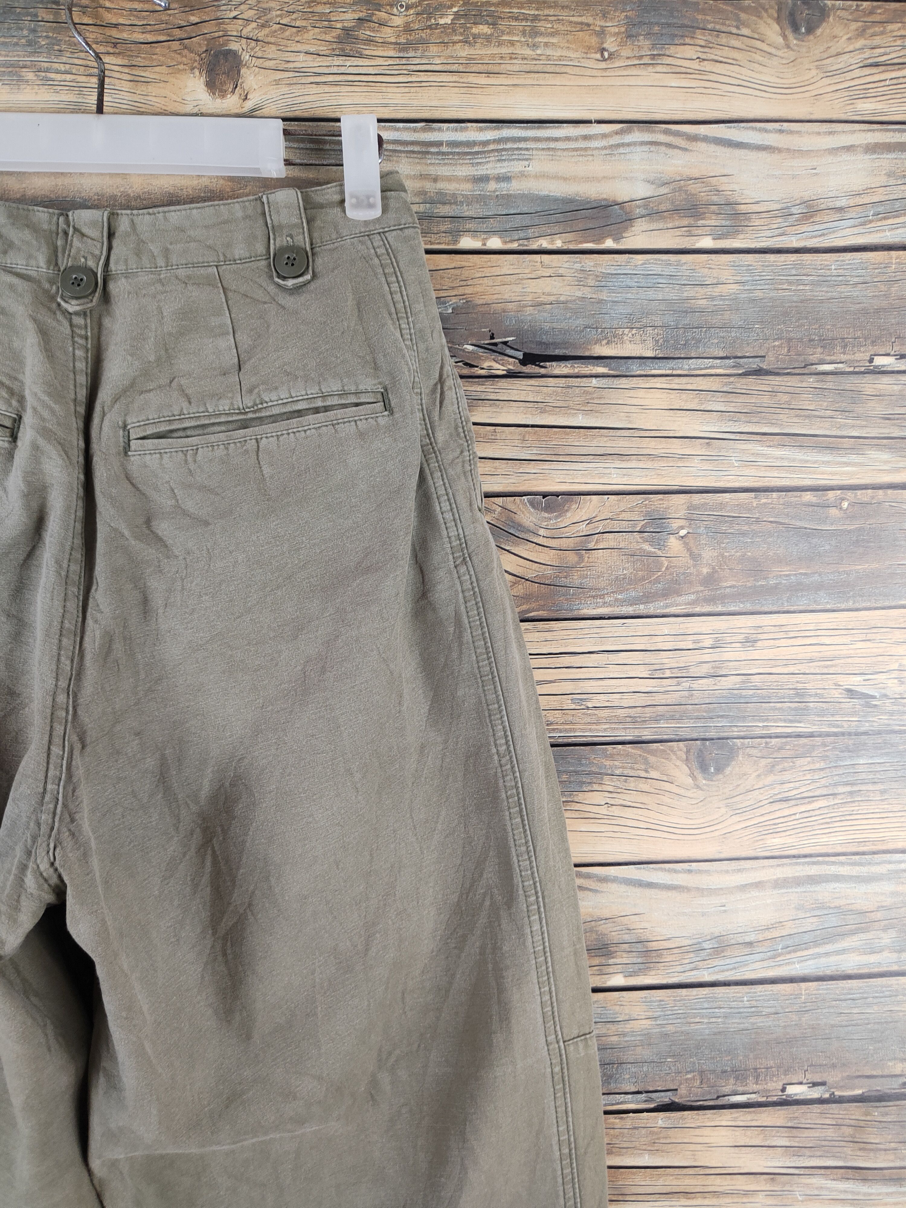 Japanese Brand Ungrid Green Faded Multipocket Tactical Cargo Pants #W2208 Size US 26 / EU 42 - 10 Thumbnail