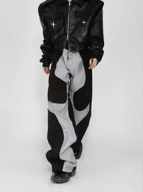 Japanese Brand × Vintage Mauroicardi Soft Patchwork Leather Pants Size US 32 / EU 48 - 4 Thumbnail