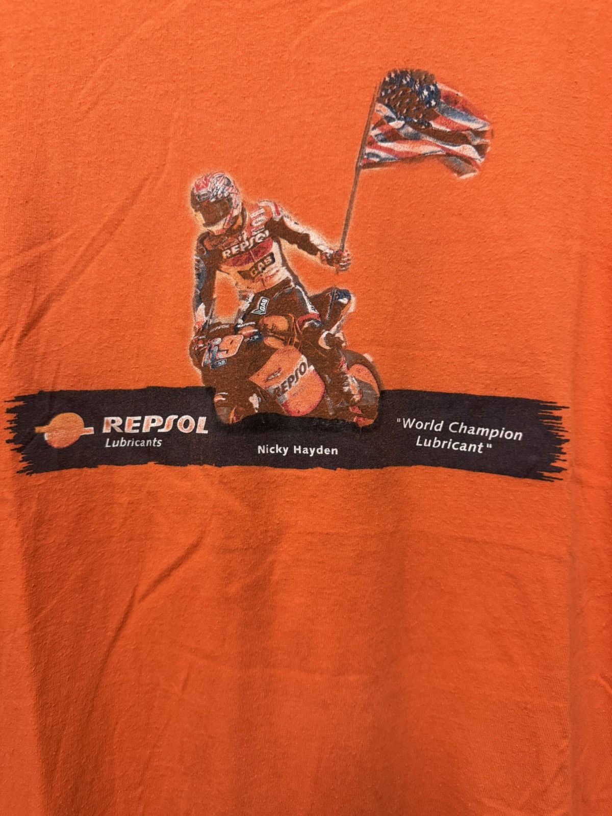 Vintage Vintage Nicky Hayden Repsol MotoGp T shirt Size US L / EU 52-54 / 3 - 2 Thumbnail