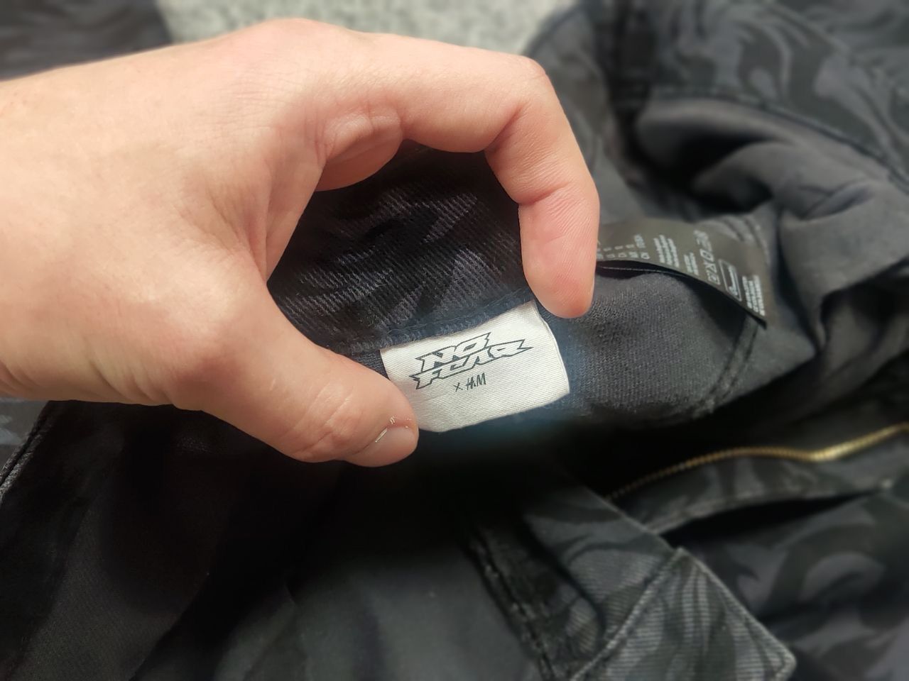 No Fear No Fear Monogram Black Gray Denim Baggy Jeans Vintage Style Size US 32 / EU 48 - 12 Thumbnail