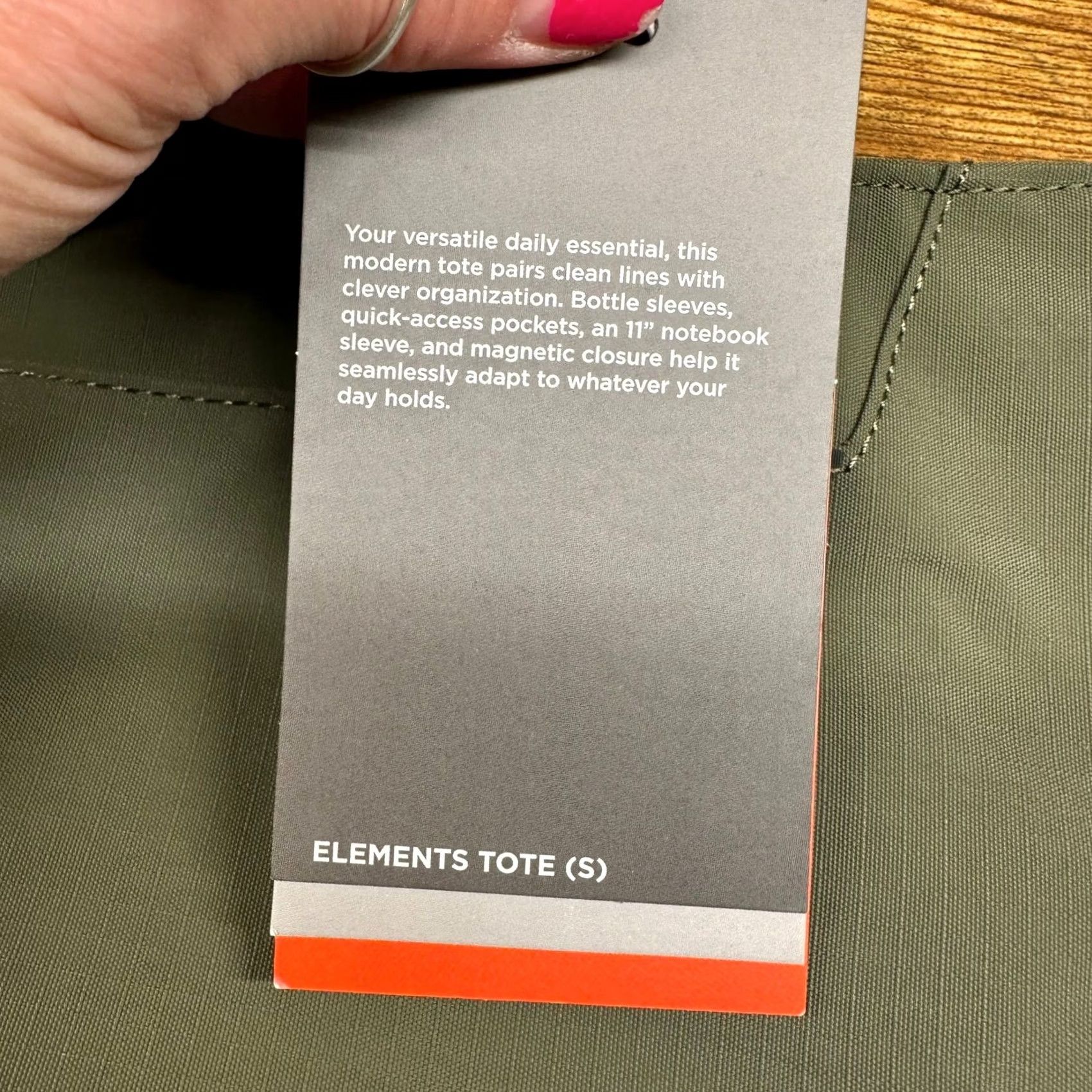 Vintage Alpaka Elements Tote S Green Axoflux 210D Recycled Fabric Bag Size ONE SIZE - 6 Thumbnail
