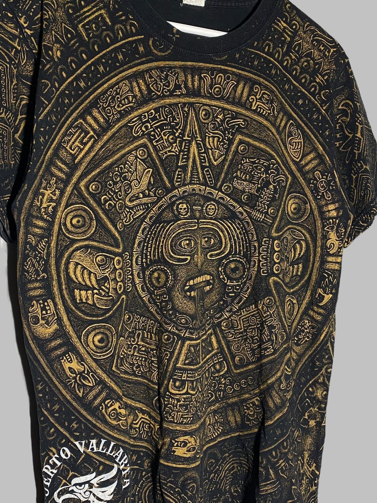 Band Tees × Vintage Vintage Y2K Aztec AOP Mexico Puerto Vallarta T Shirt Size US M / EU 48-50 / 2 - 4 Thumbnail