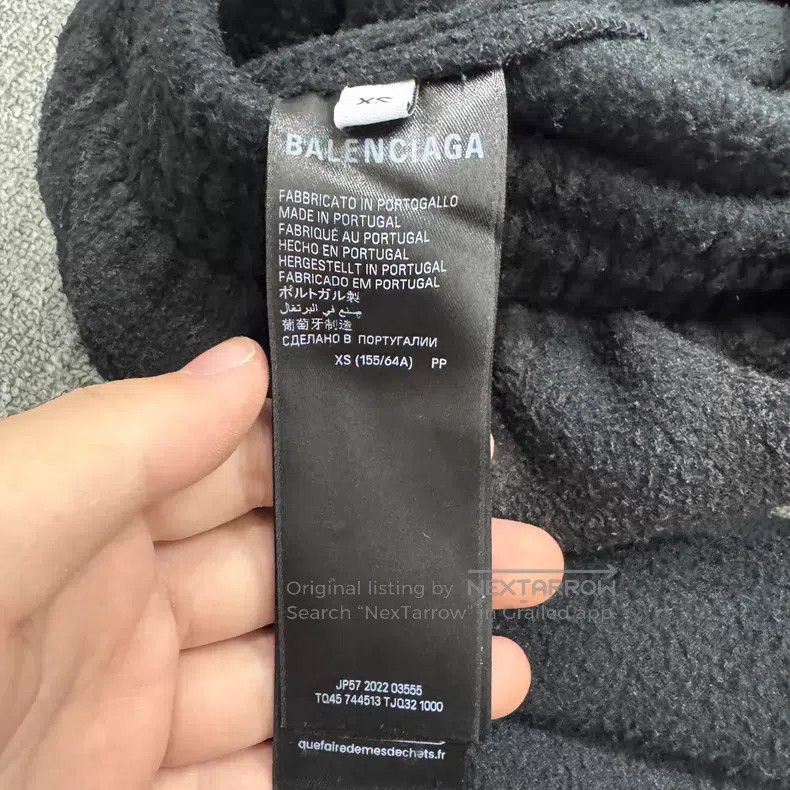 Balenciaga Balenciaga size XS Mud-dyed aged fleece casual pants Size US 27 - 3 Thumbnail