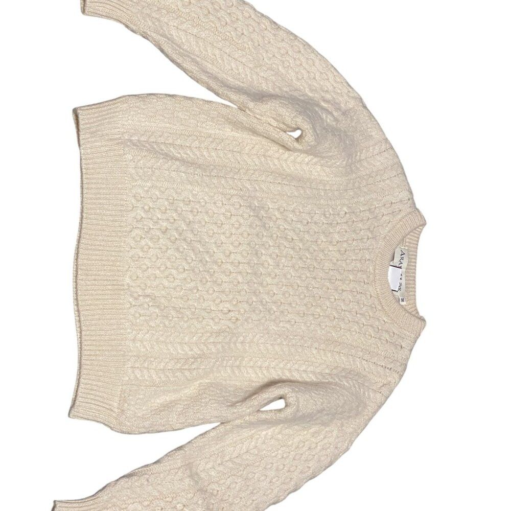 Other Vintage Aran Mor 100% Merino Wool Cable Knit Sweater White Size US M / EU 48-50 / 2 - 5 Thumbnail