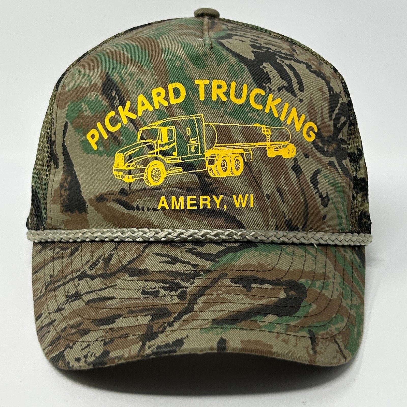 Vintage Vintage 90s Pickard Trucking Trucker Hat Baseball Cap Camo Size ONE SIZE - 1 Thumbnail