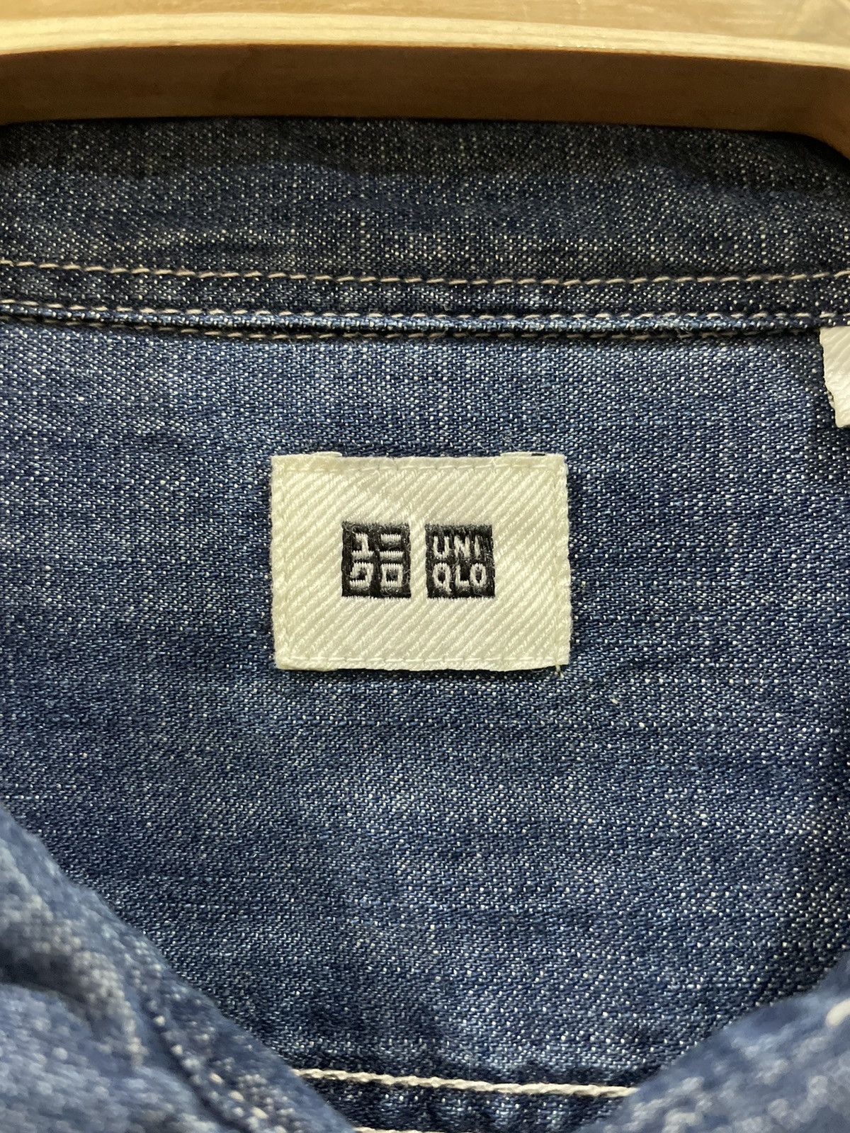 Japanese Brand × Jun Takahashi Vtg Y2k Uniqlo Faded Button Denim Jeans Flannel Size US XL / EU 56 / 4 - 12 Thumbnail