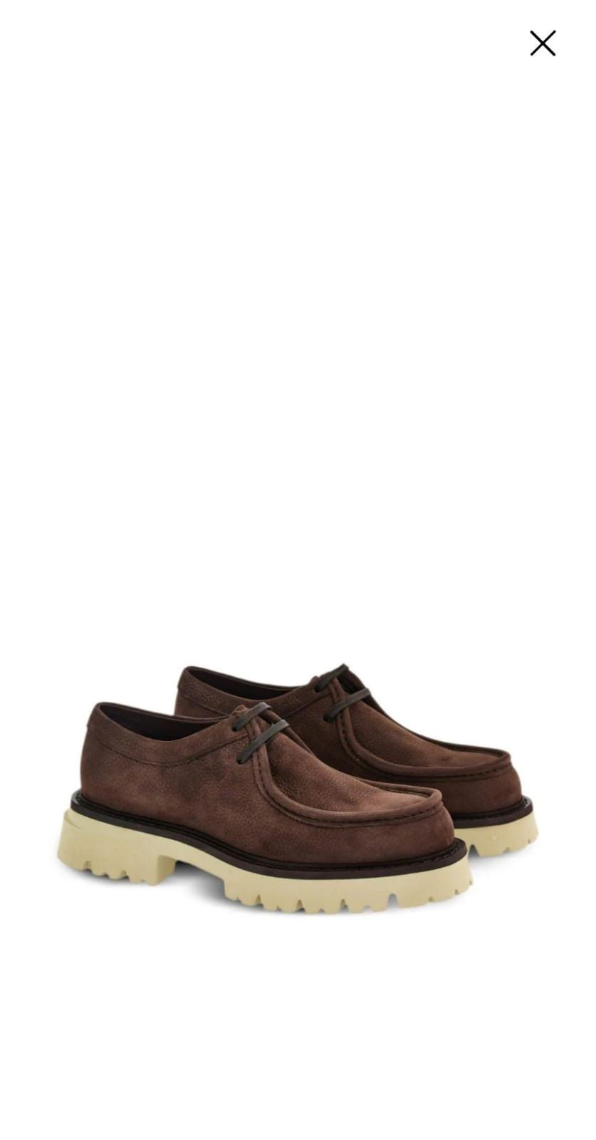 Salvatore Ferragamo o1s1rm0924 Leather Derby Shoes in Dark Brown Size US 12.5 / EU 45-46 - 2 Thumbnail