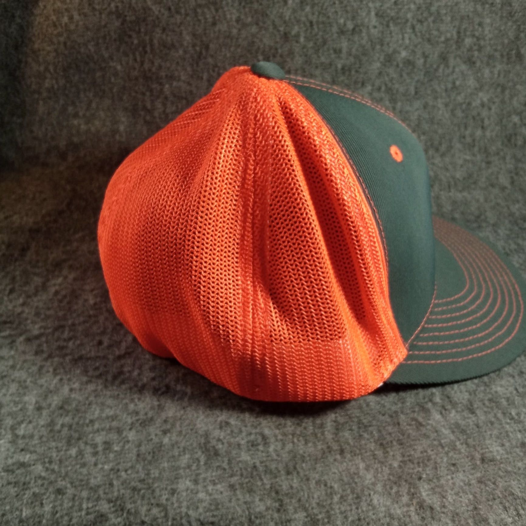 Logo 7 S And M Hat Cap Fitted Men Medium Gray Orange Logo Outdoor Causal D Series 4D5 Size ONE SIZE - 5 Thumbnail