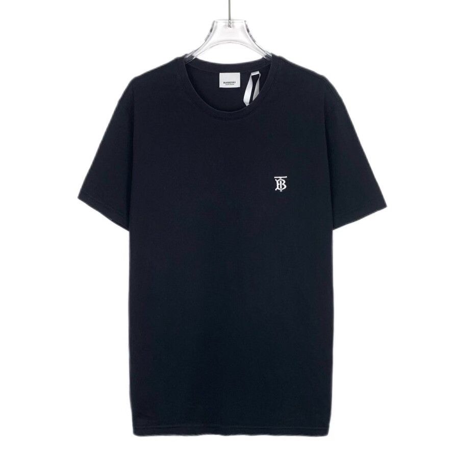 Burberry Burberry Cotton Embroidered Black T-Shirt XS Women Size XS / US 0-2 / IT 36-38 - 1 Thumbnail