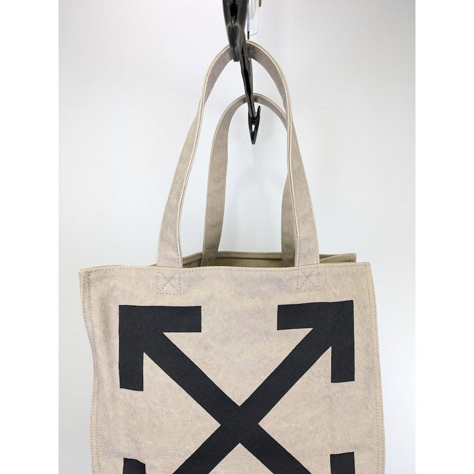 Off-White o1rshd1 Q:2 / Size: OS / Quote Shopper 40 Bag in Beige Black Size ONE SIZE - 5 Thumbnail
