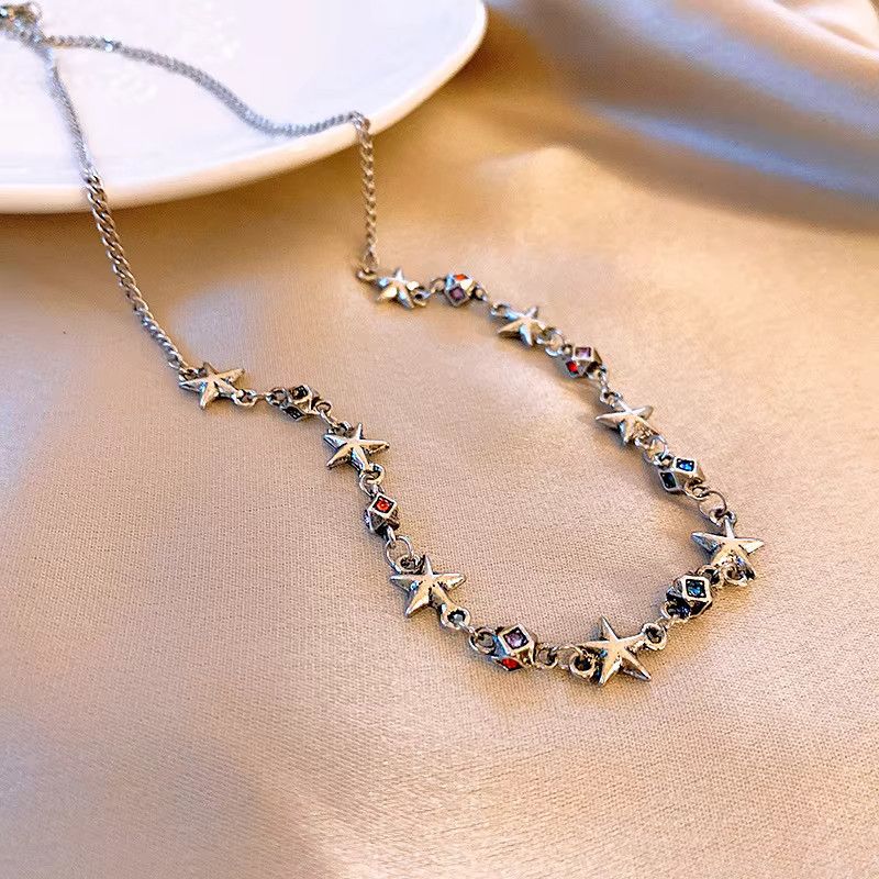 Jewelry Square Diamond Star Necklace Size ONE SIZE - 6 Thumbnail