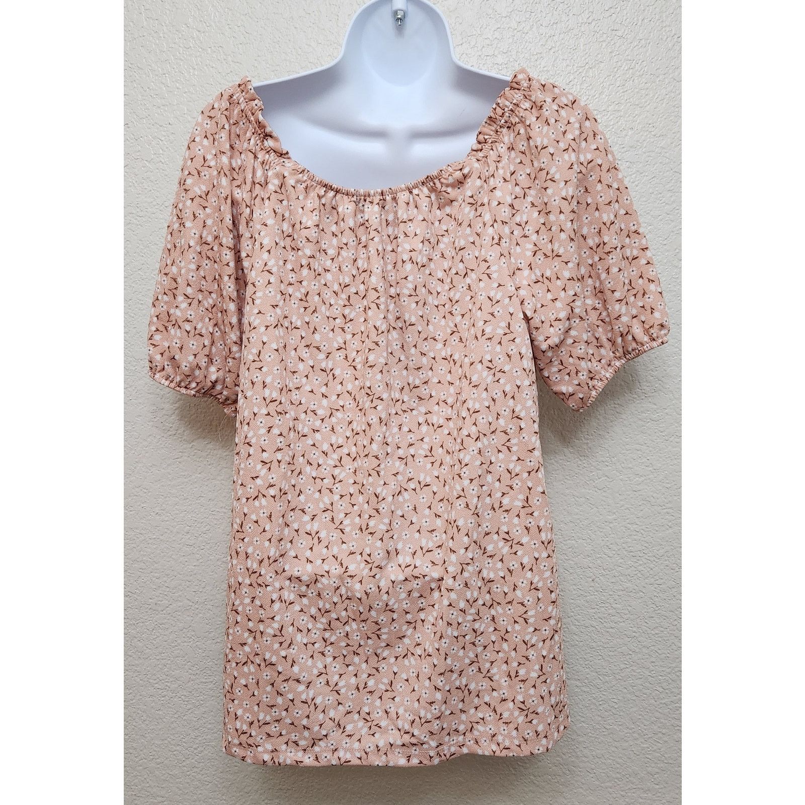 Other Angels Forever Young Orange White Floral Print Top Medium Size M / US 6-8 / IT 42-44 - 4 Thumbnail