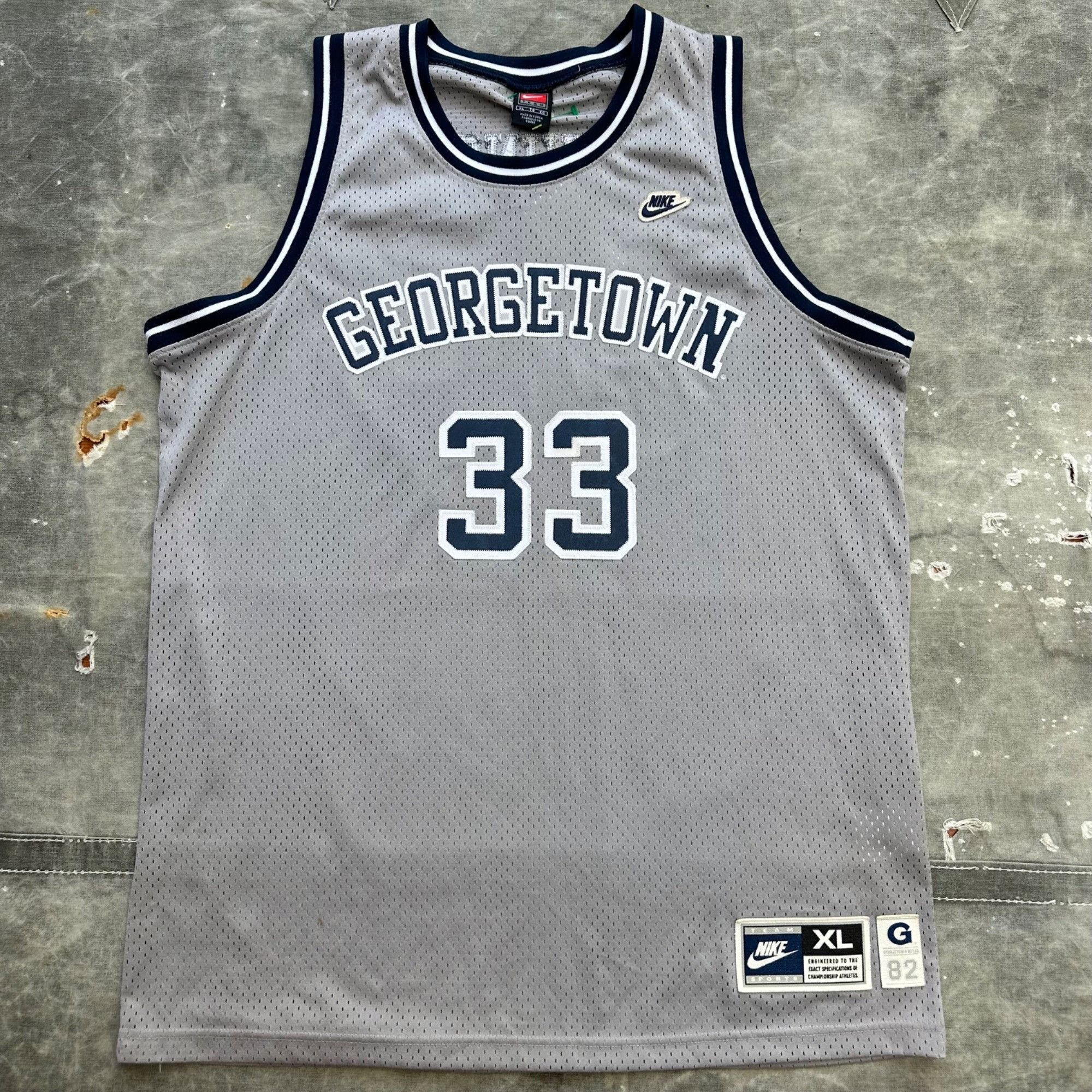 Vintage Nike Georgetown Ewing Throwback Jersey