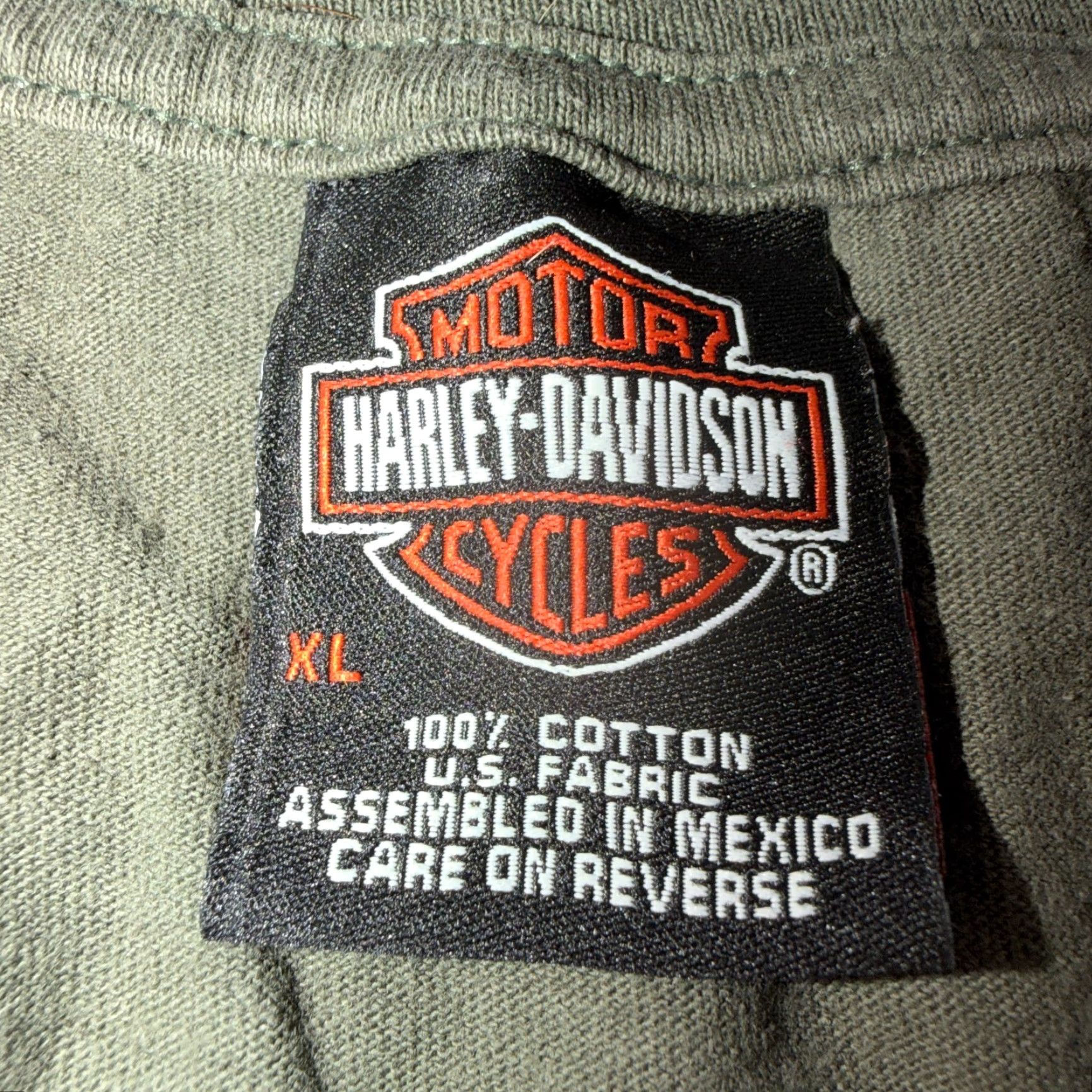 Harley Davidson VINTAGE Harley-Davidson Shirt XL Men Green Solid Graphic Print 80s 90s Motorcycle T-Shirt Size US XL / EU 56 / 4 - 6 Thumbnail