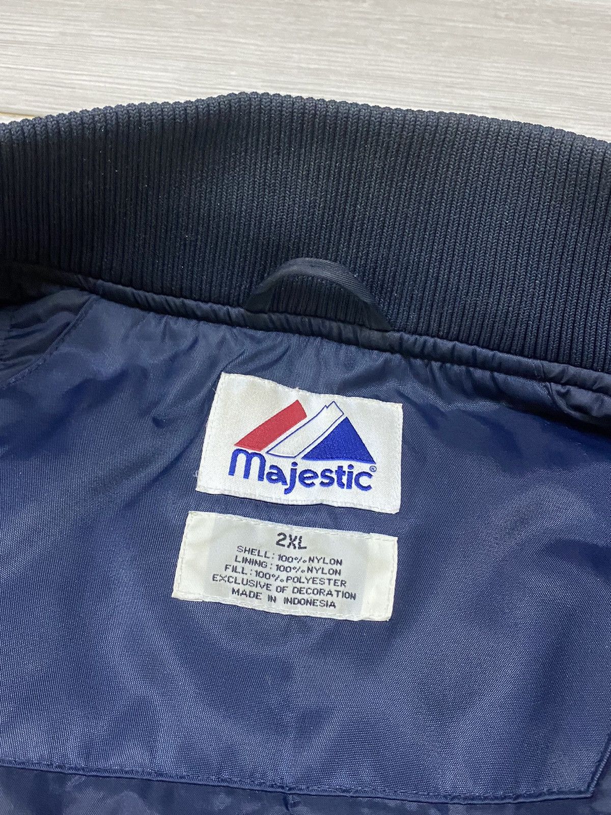 MLB Majestic Yankees vintage baseball bomber varsity buttons Size US XXL / EU 58 / 5 - 6 Thumbnail