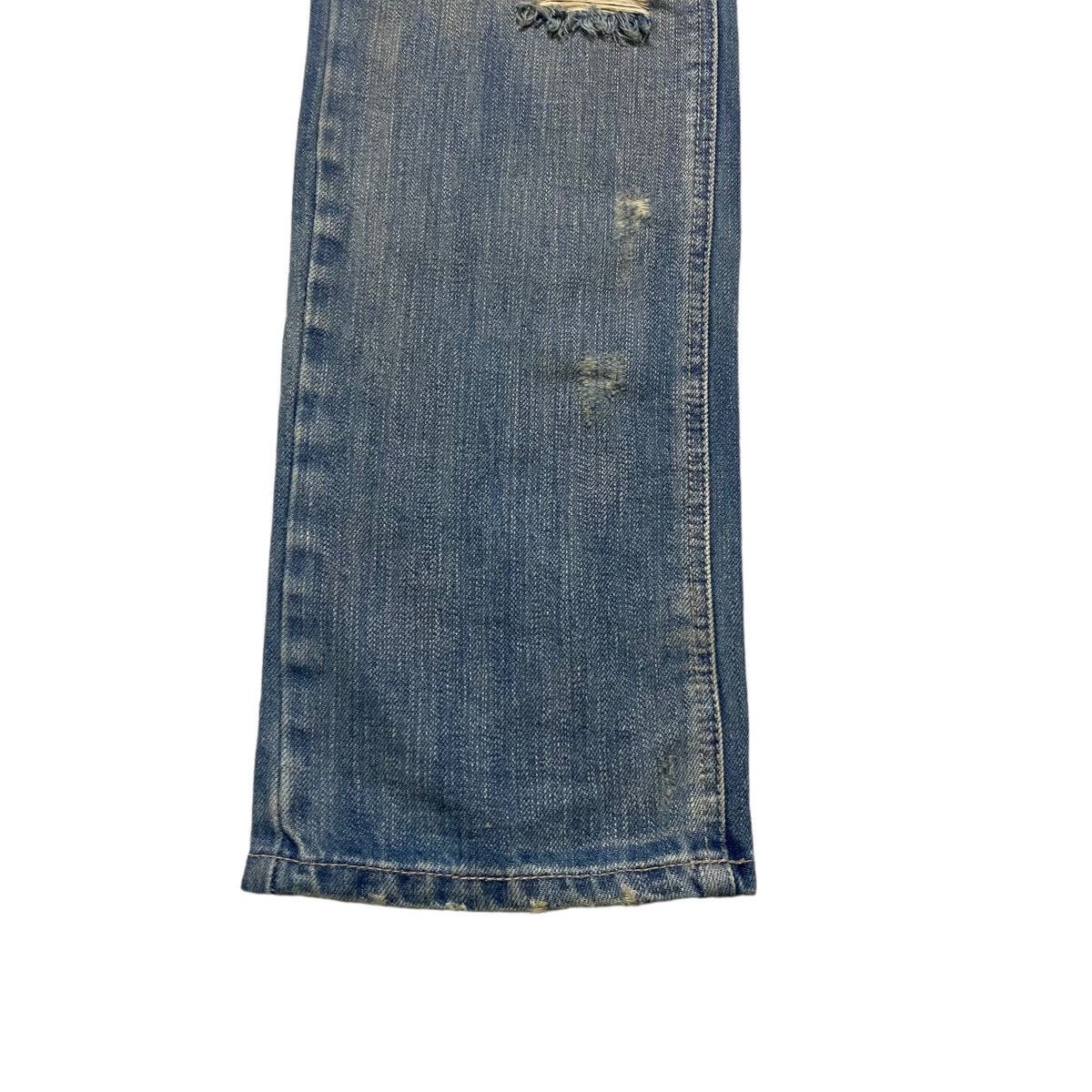 Japanese Brand CRAZY TRIBE Denim Thrashed Jeans Size US 31 - 9 Thumbnail