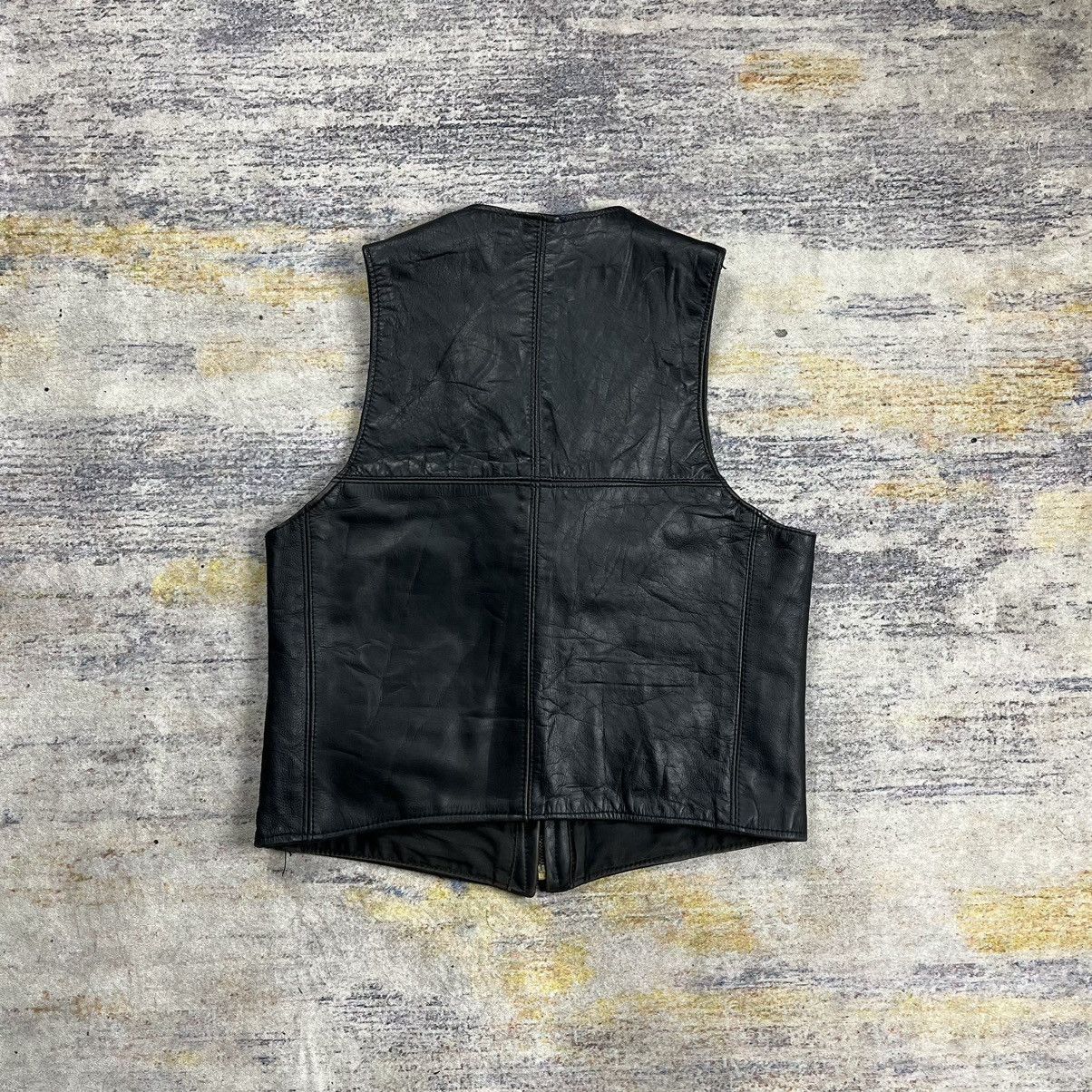 Aero Leathers Vintage 70s The Transatlantic clothing leather vest talon Size US M / EU 48-50 / 2 - 2 Thumbnail