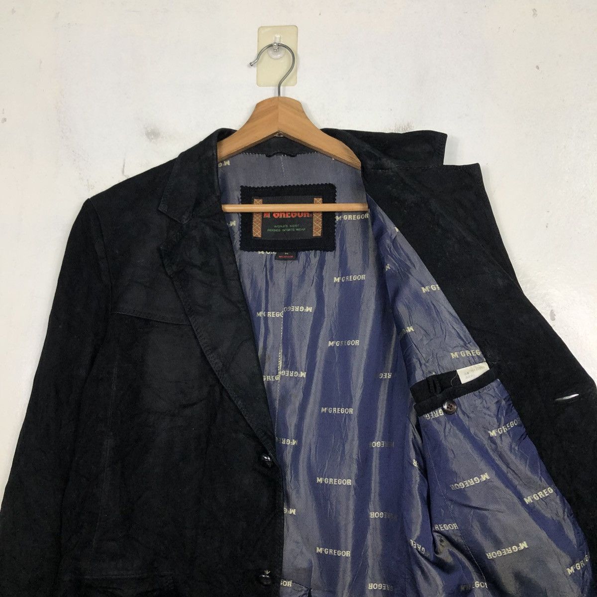 Japanese Brand Vintage Genuine Leather Jacket Mc Gregor Issey Miyake Size US M / EU 48-50 / 2 - 14 Thumbnail
