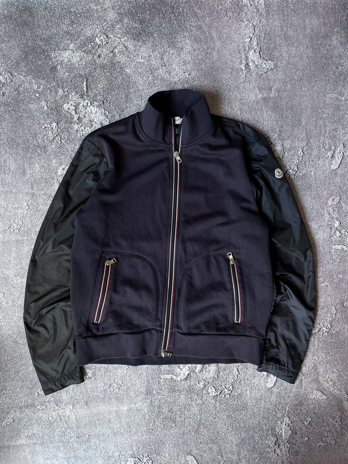 Moncler Maglia Hybrid Zip-Up Cardigan Sweatshirt