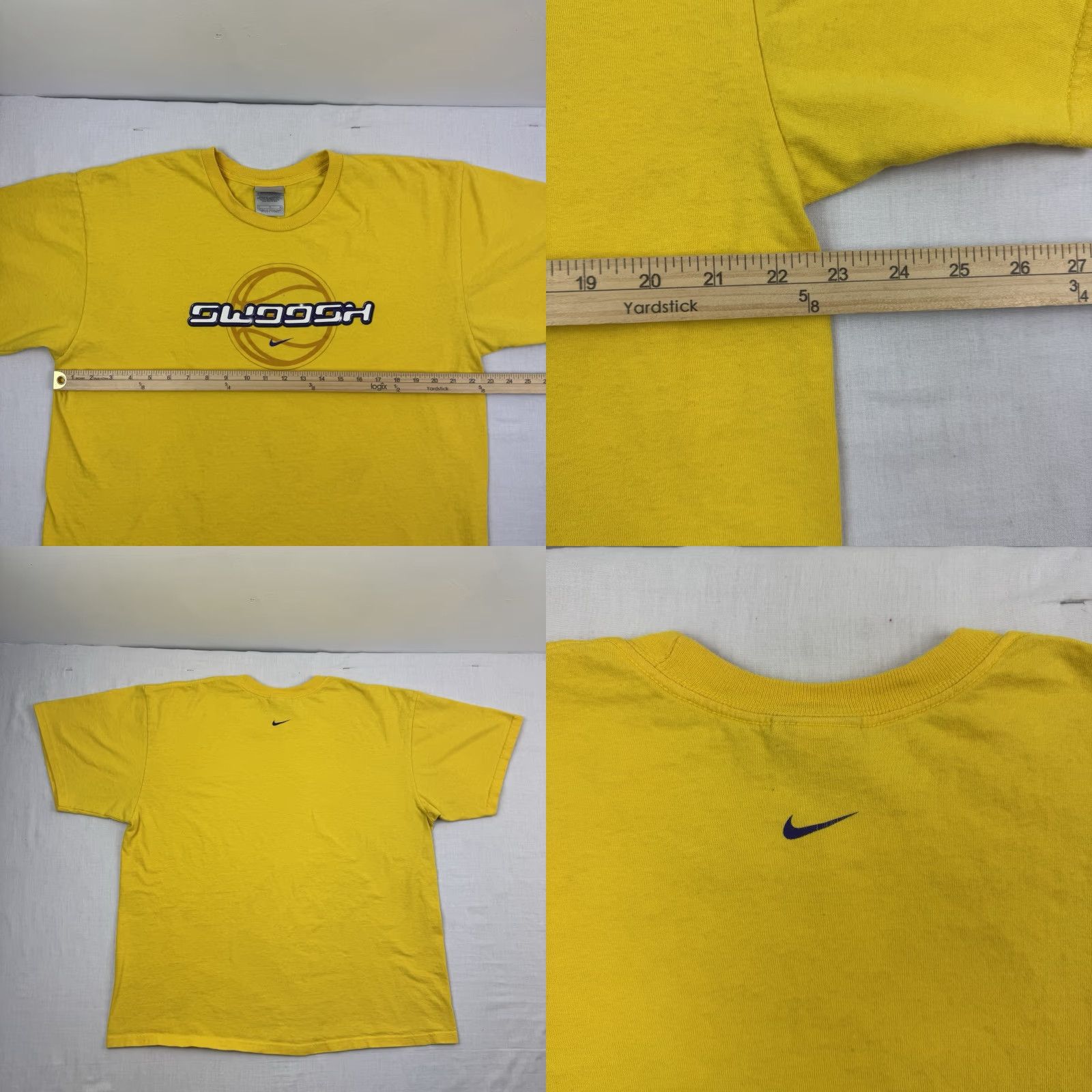 Nike VINTAGE Nike T-Shirt Adult Large Yellow 90s Y2K Sports Mens Size US L / EU 52-54 / 3 - 8 Thumbnail