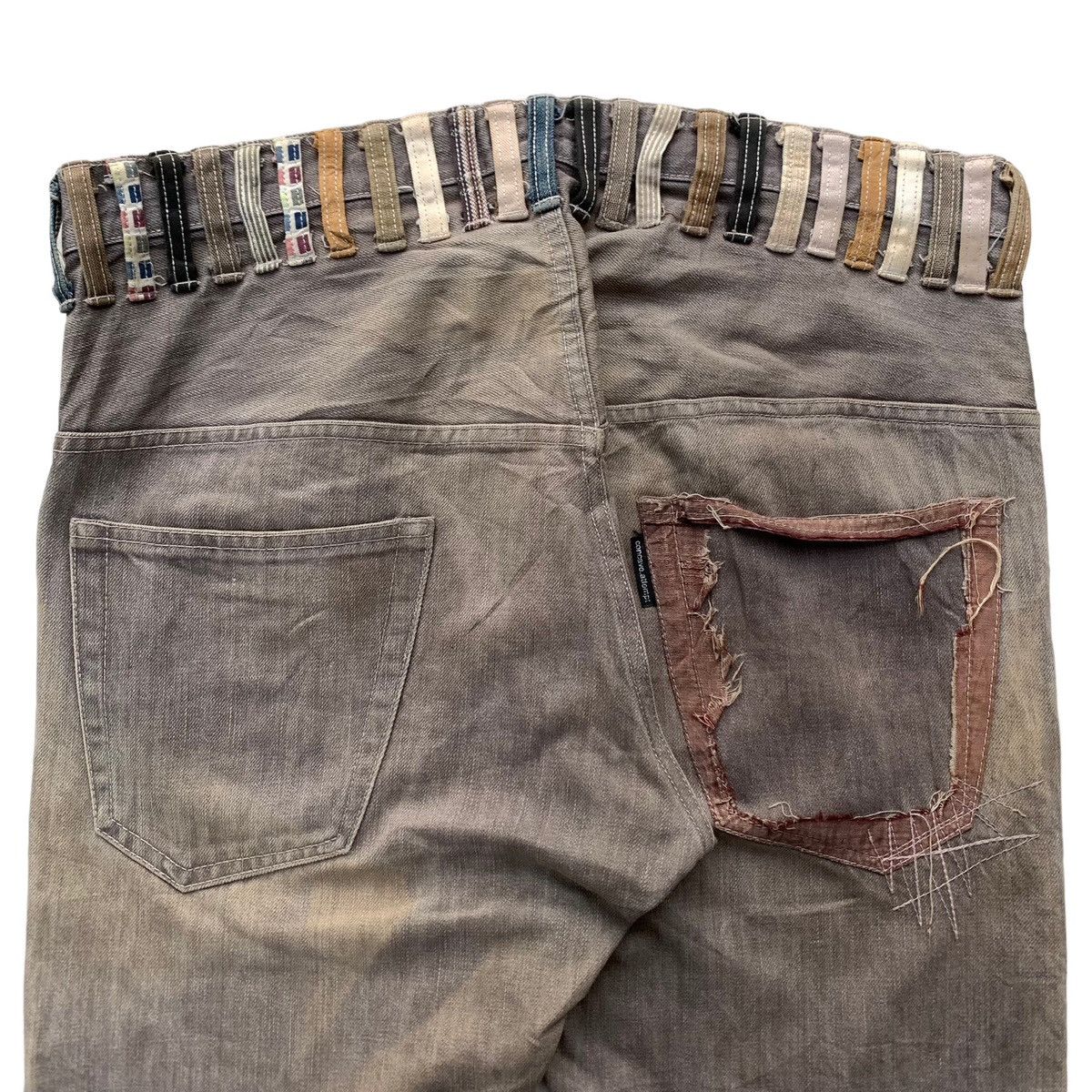 Japanese Brand × Vintage Vintage Concave Attempt Japanese Brand Mud Wash Punk Jeans Size US 34 / EU 50 - 2 Thumbnail